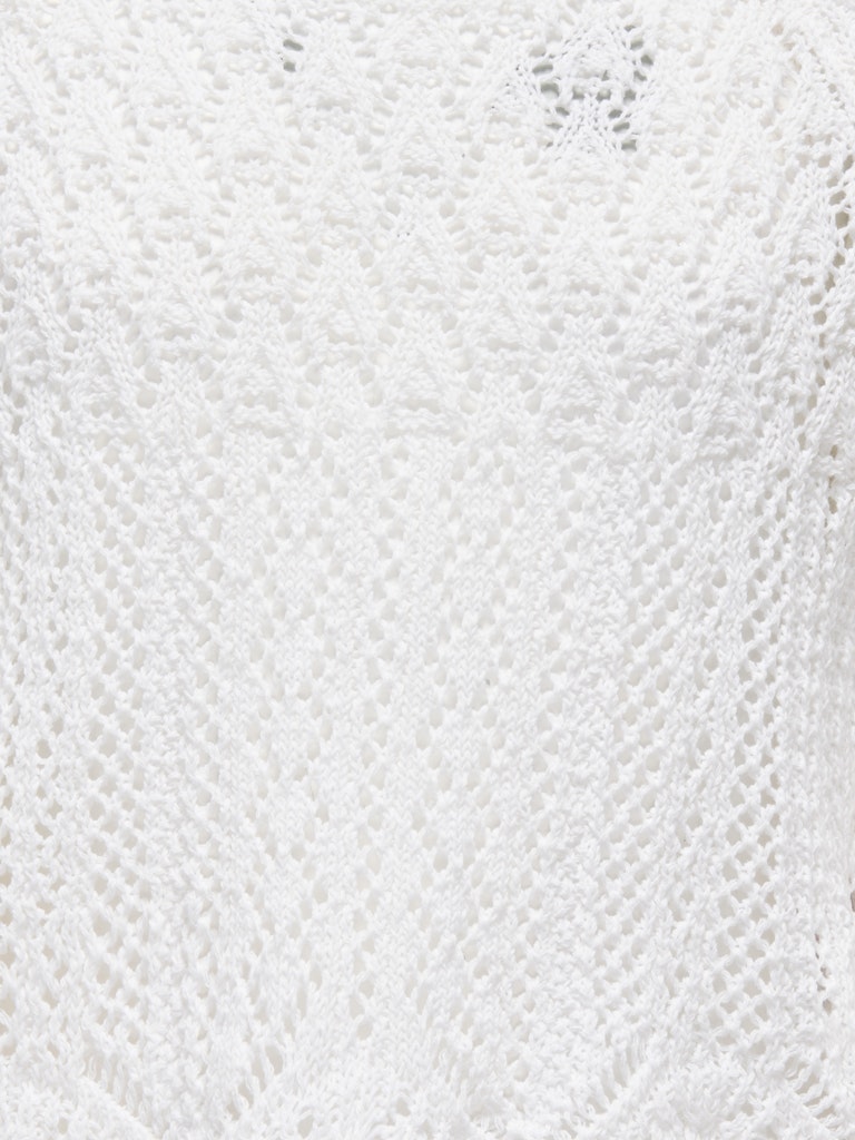 Kids Only lasten neulepusero KOGNOLA Life 3/4 Pullover Knt, luonnonvalkoinen