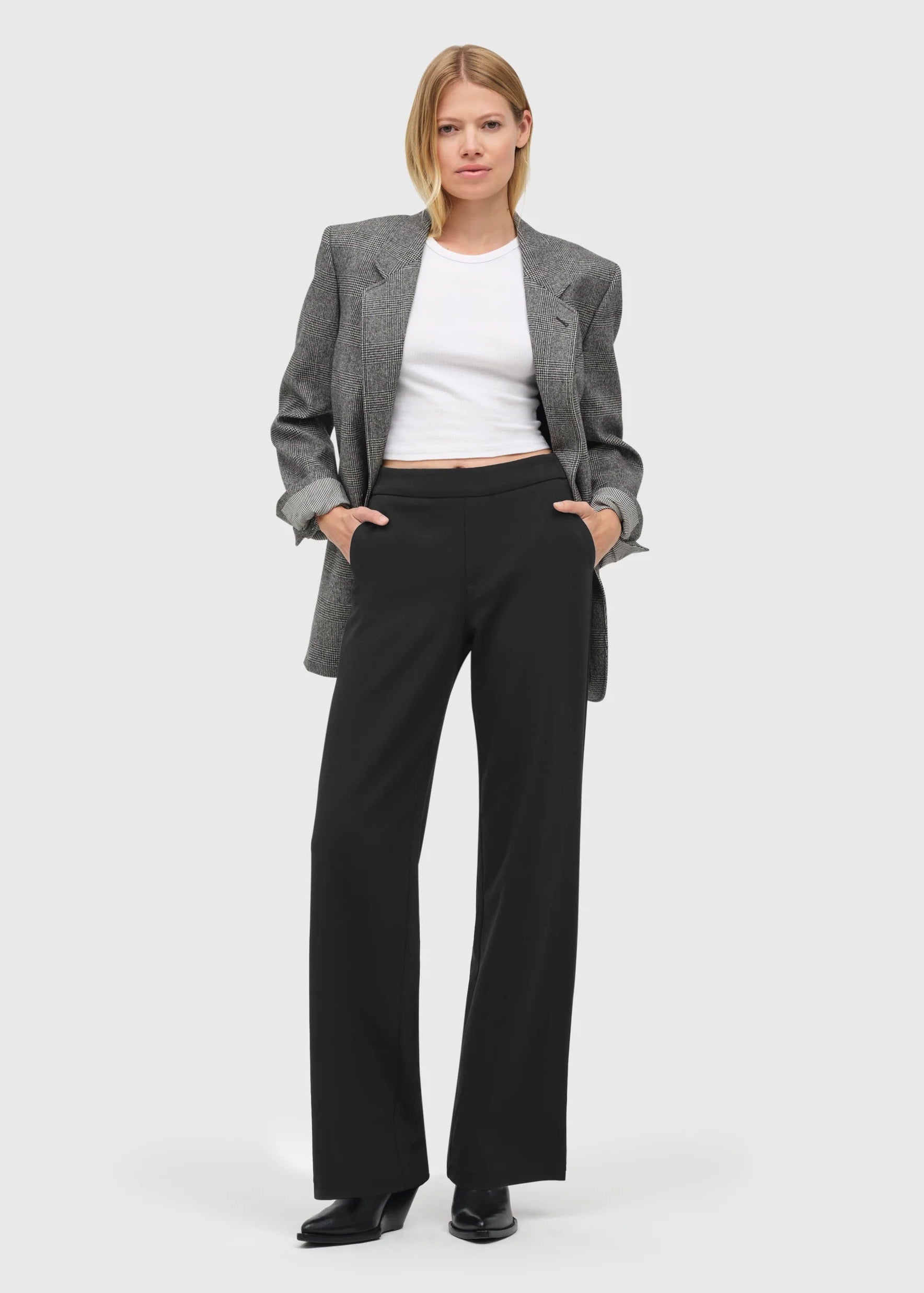 Mac naisten housut Chiara Long Pant, musta