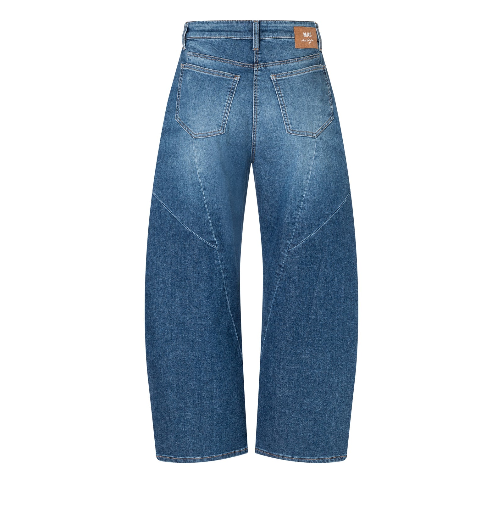 Mac naisten farkut Dakota Barrel Seam, sininen, indigo
