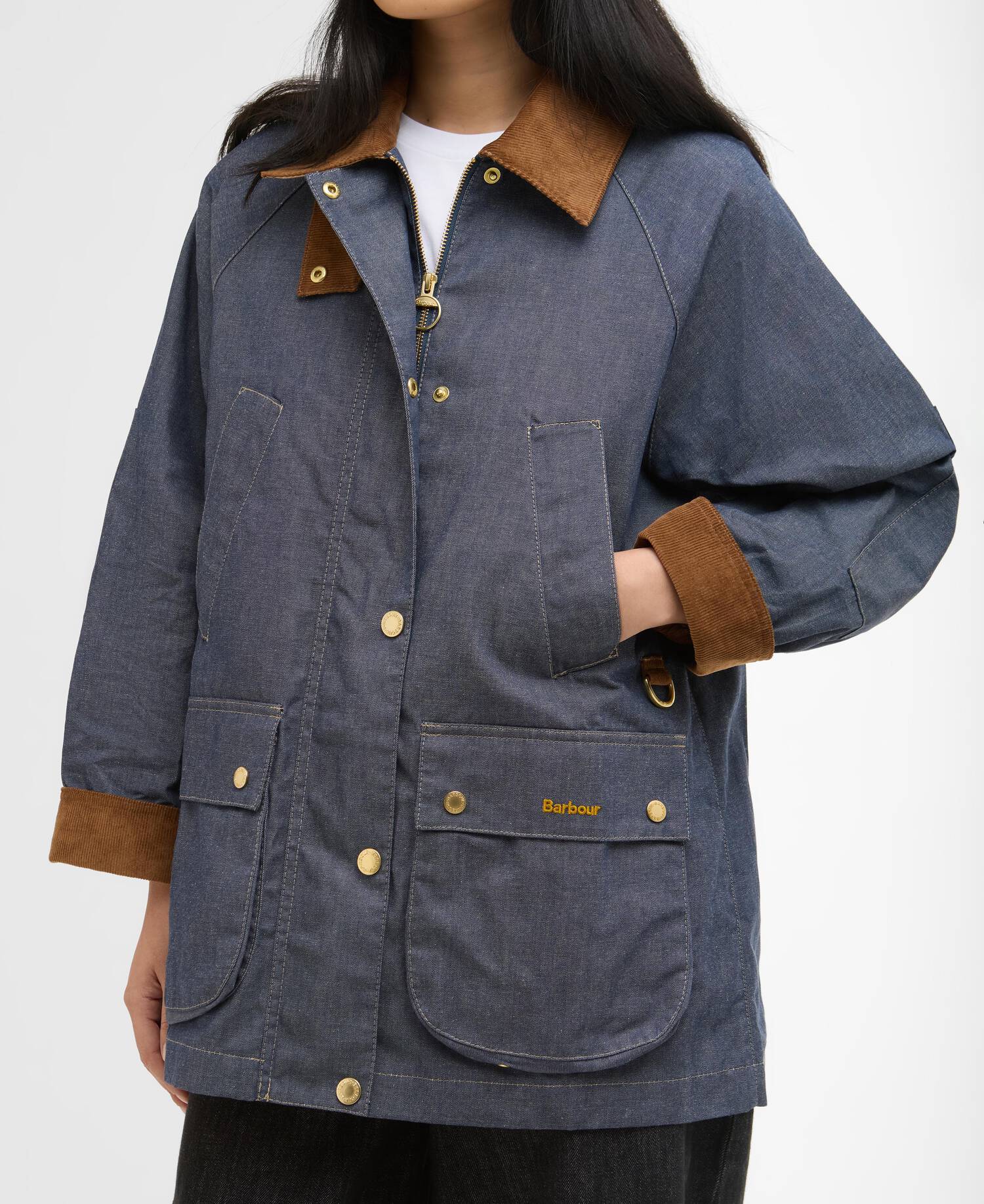 Barbour naisten takki Barbour Asker Casual, sininen indigo