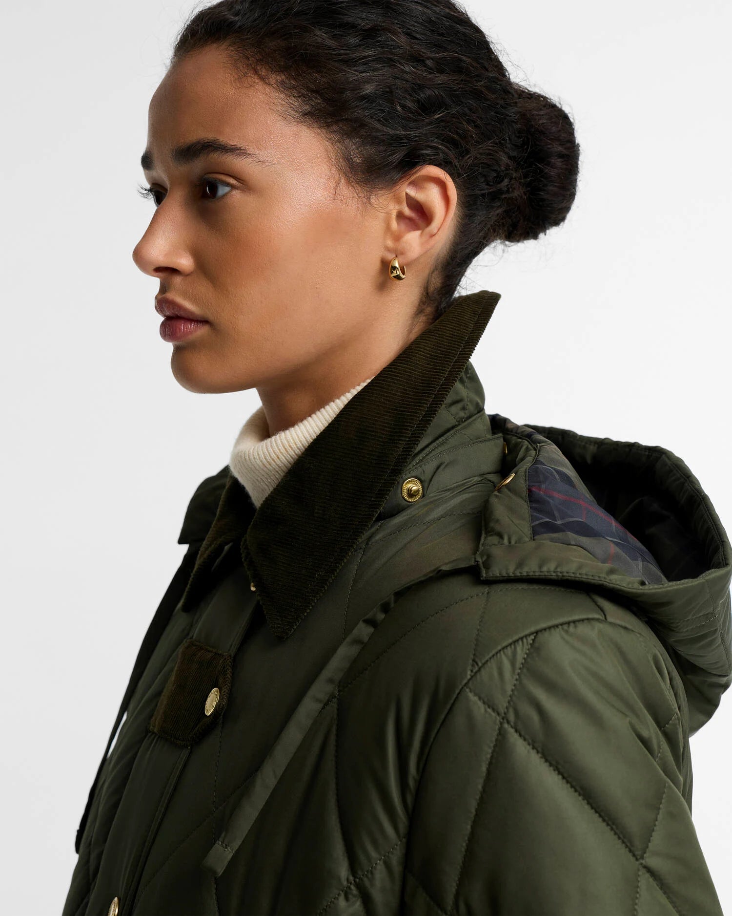 Barbour naisten tikkitakki Rudson Quilt, khaki