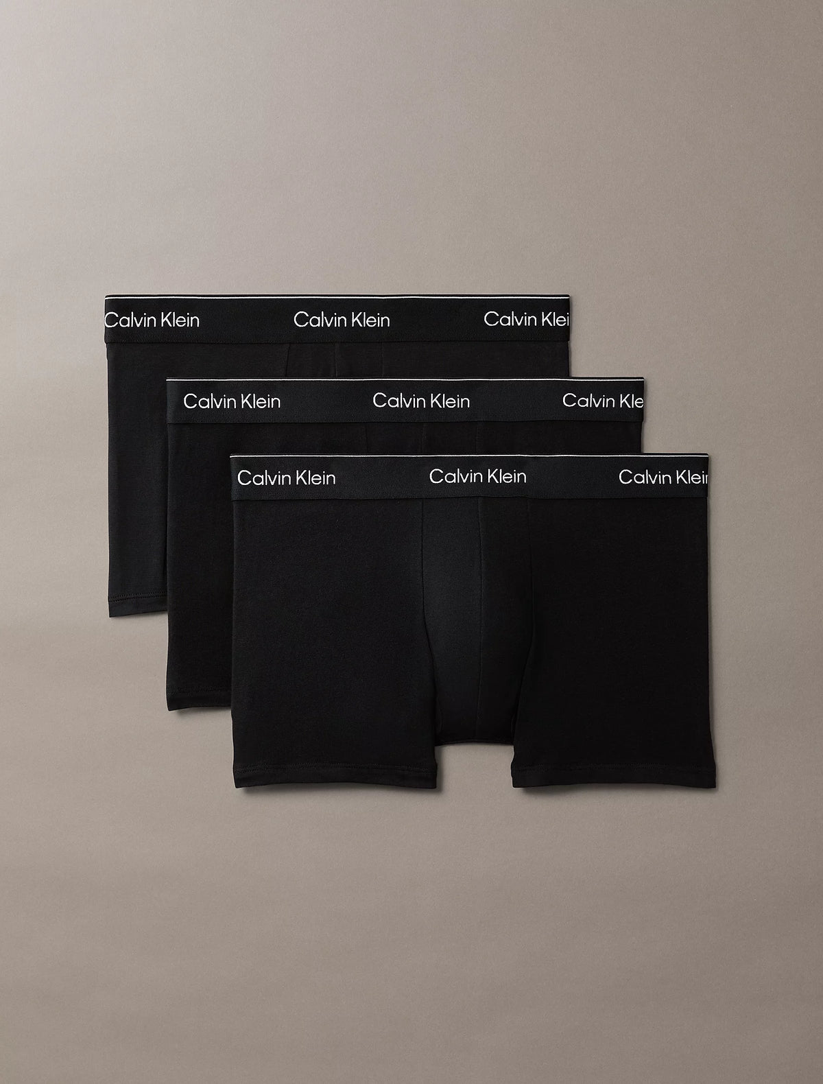 Calvin Klein miesten alushousut 3 Pack Trunks - Icon Cotton Stretch, musta