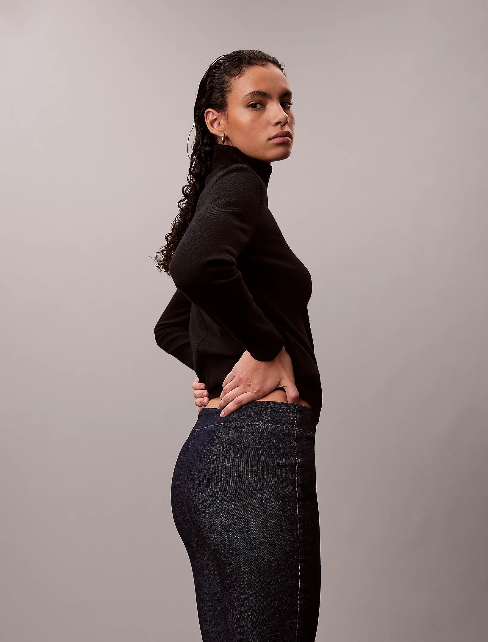 Calvin Klein Jeans naisten leggingsit PULL ON LEGGING CK CLASS, tummansininen