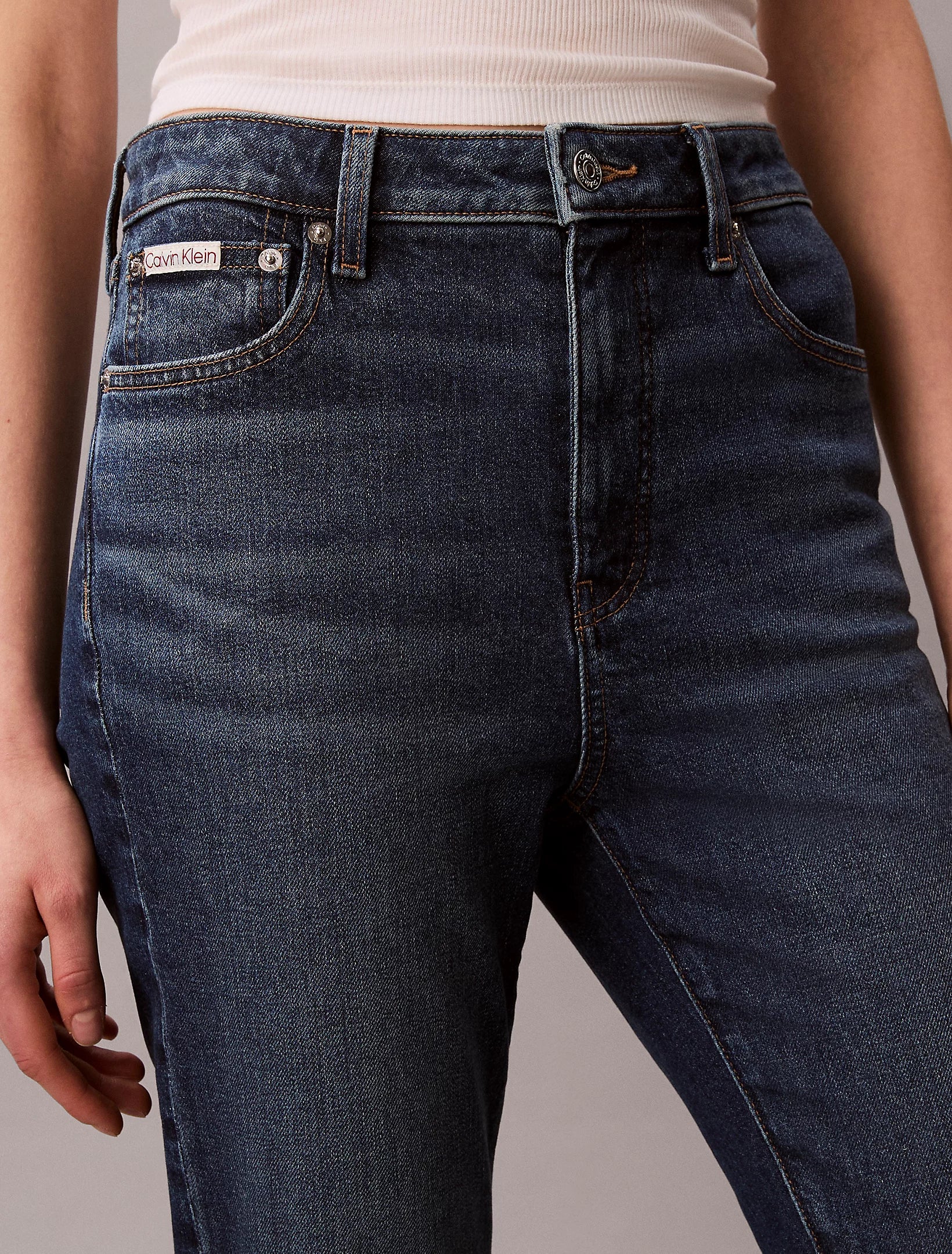 Calvin Klein Jeans naisten farkut Skinny Boot Midtown Blue, tummansininen