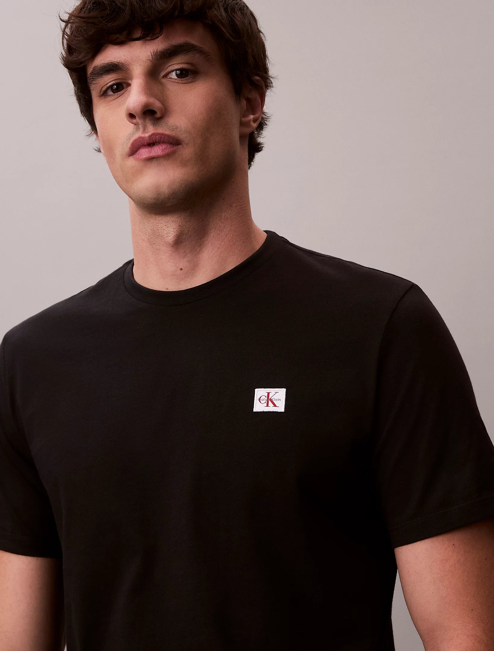 Calvin Klein Jeans miesten t-paita K SS Badge Tee, musta