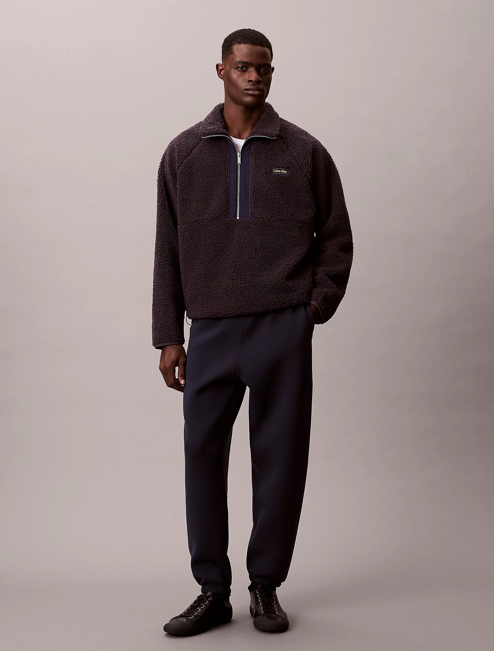 Calvin Klein Jeans miesten collegehousut Cotton Spacer Jogger, tummansininen