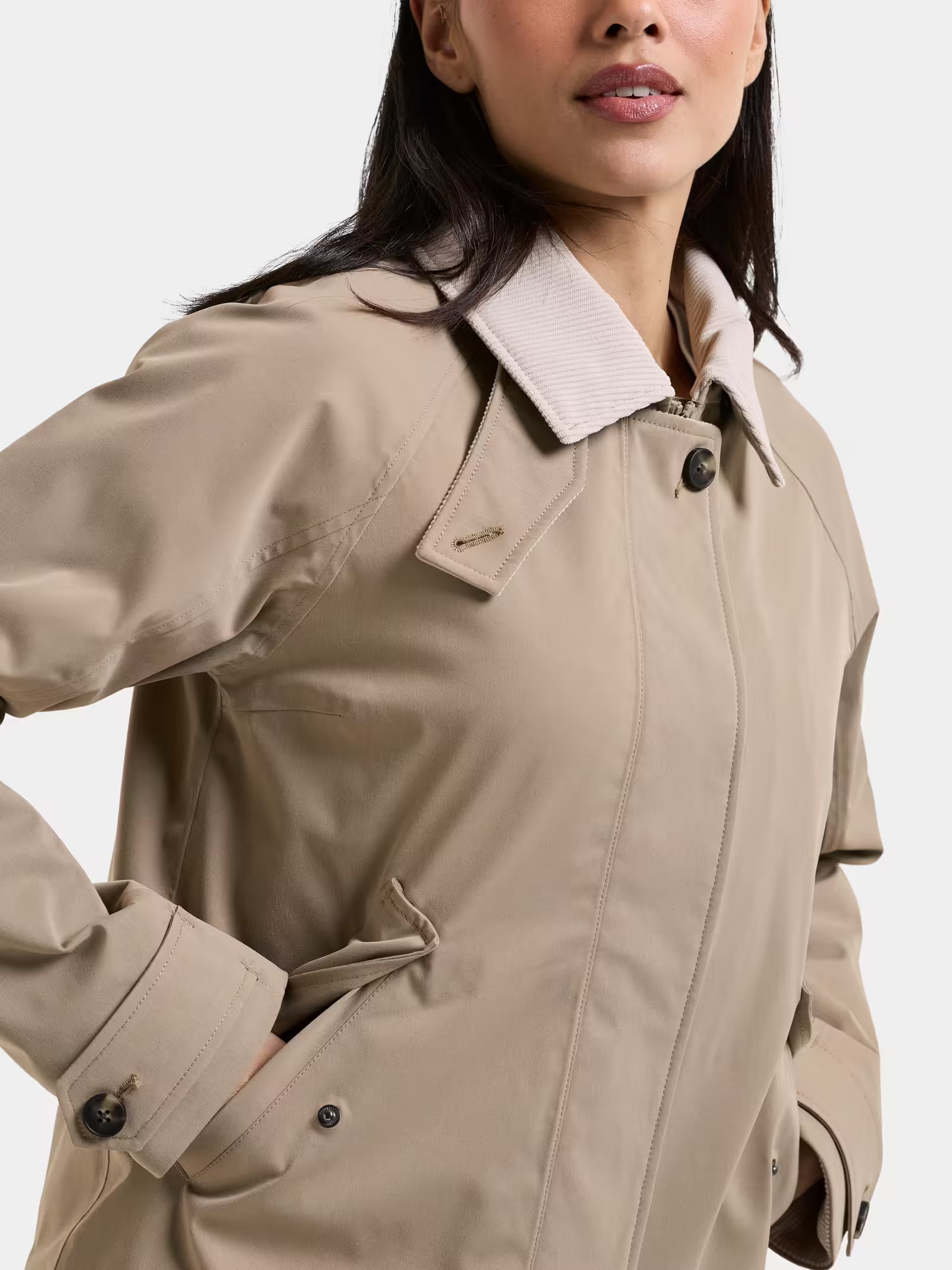 Didriksons naisten takki Lynn Jacket, vaalea beige