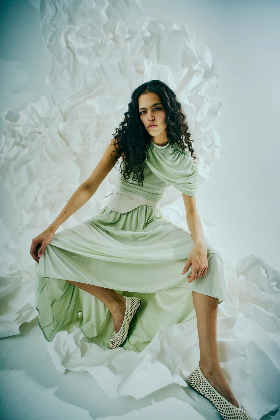 Copenhagen Muse naisten mekko Mejse Dress, vaaleanvihreä