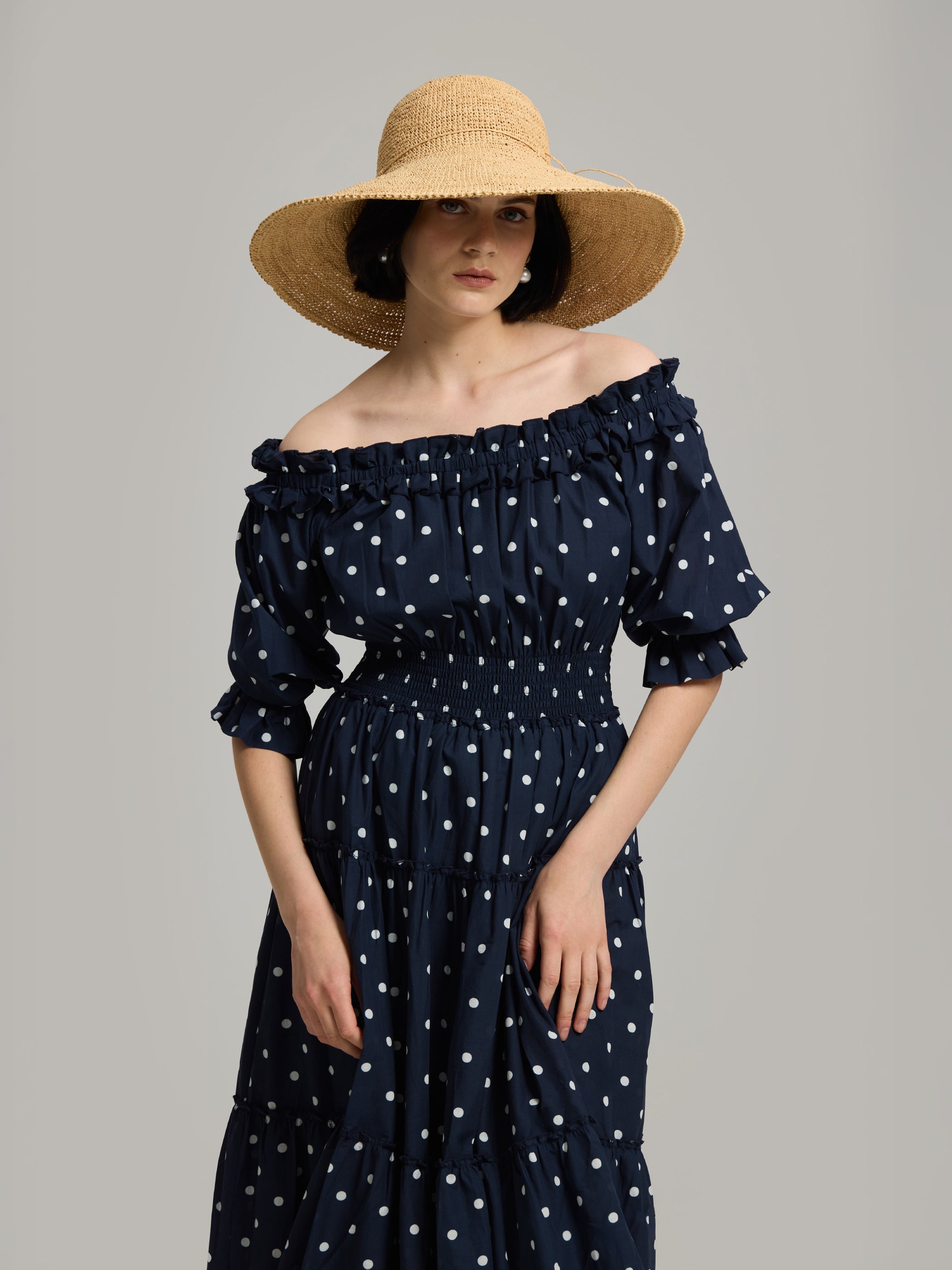 Andiata mekko Louisa Dress, tummansininen