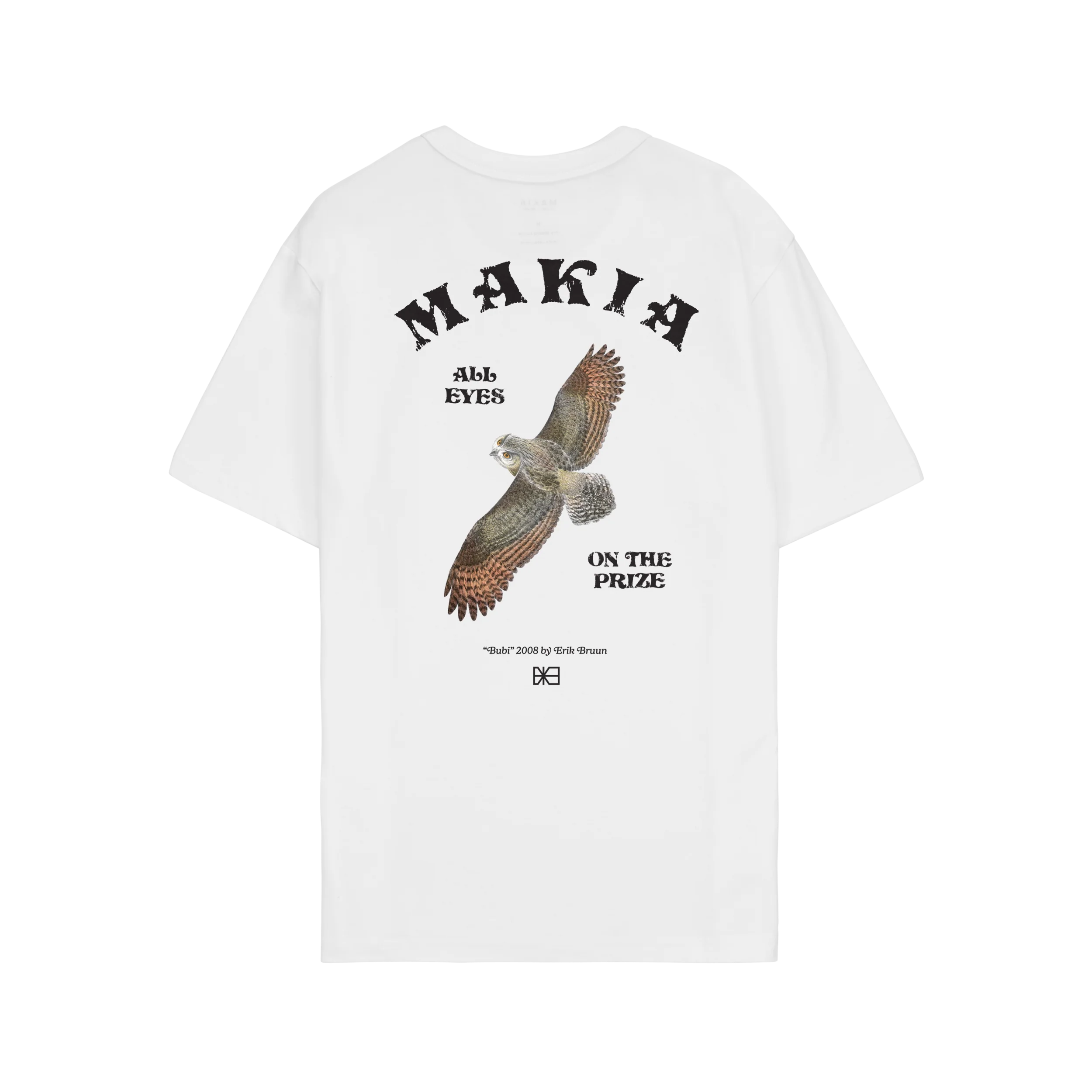 Makia miesten t-paita Bruun T-shirt, valkoinen