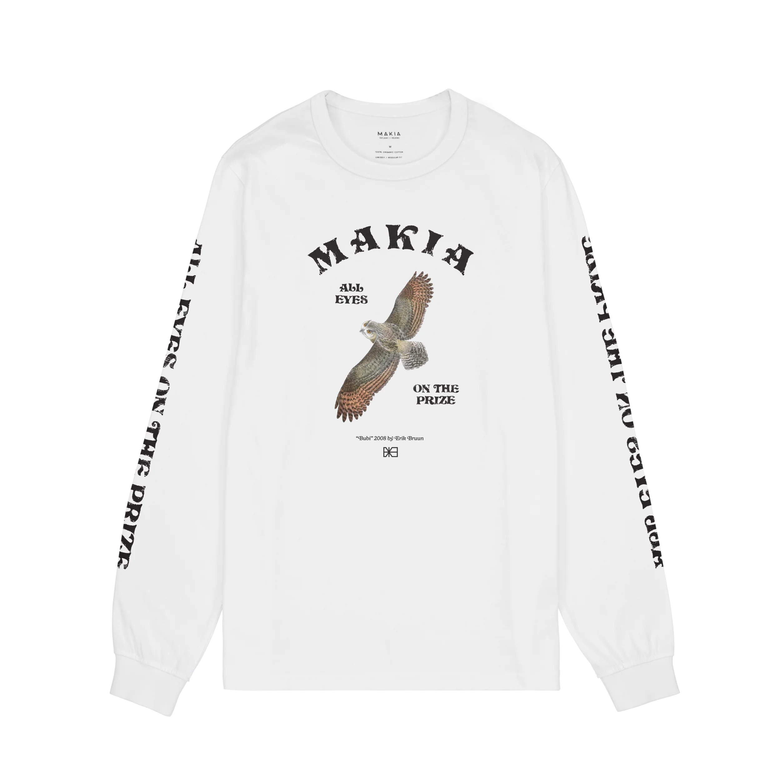 Makia miesten pitkähihainen paita Bubi Long Sleeve, valkoinen