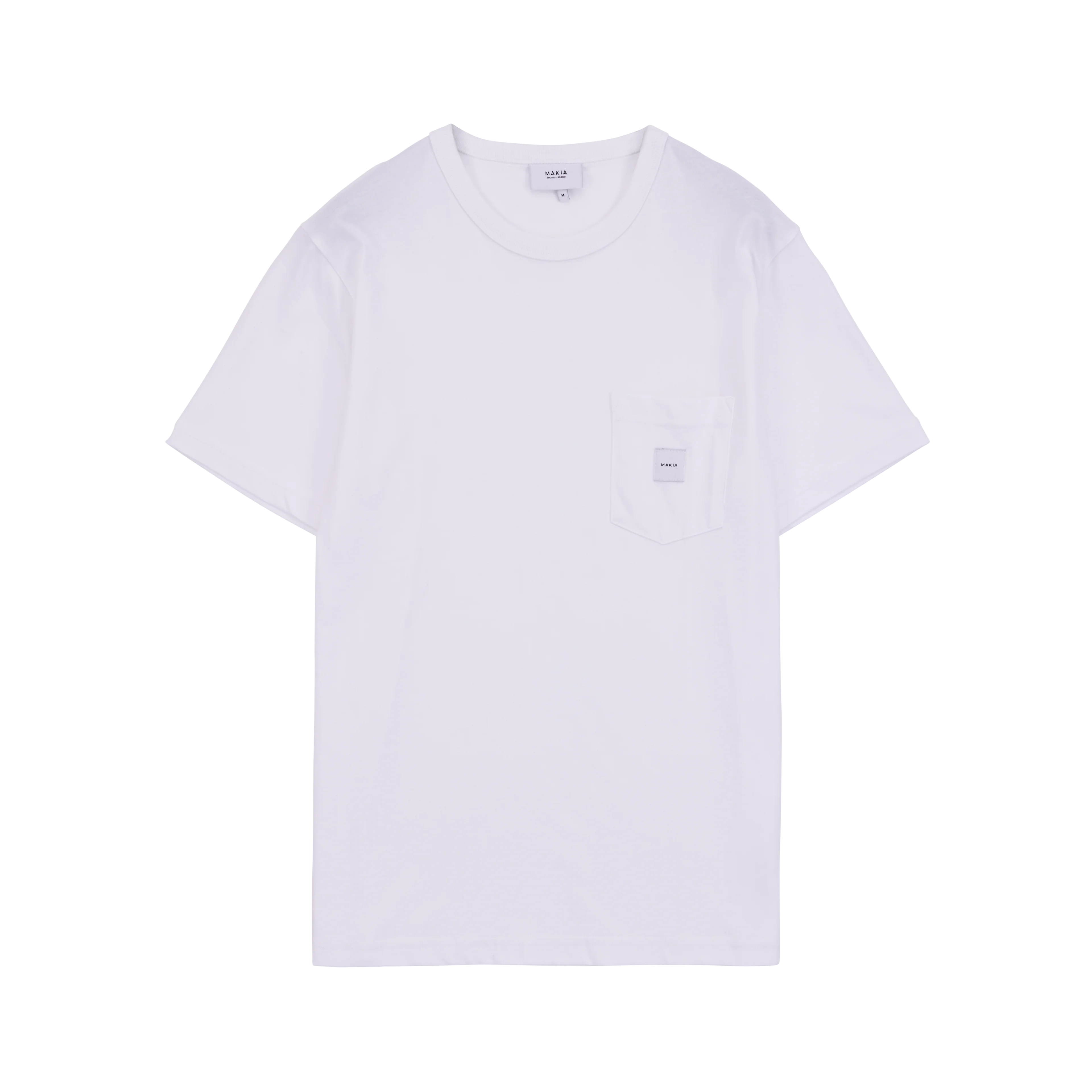 Makia miesten t-paita K Square Pocket t-shirt, valkoinen