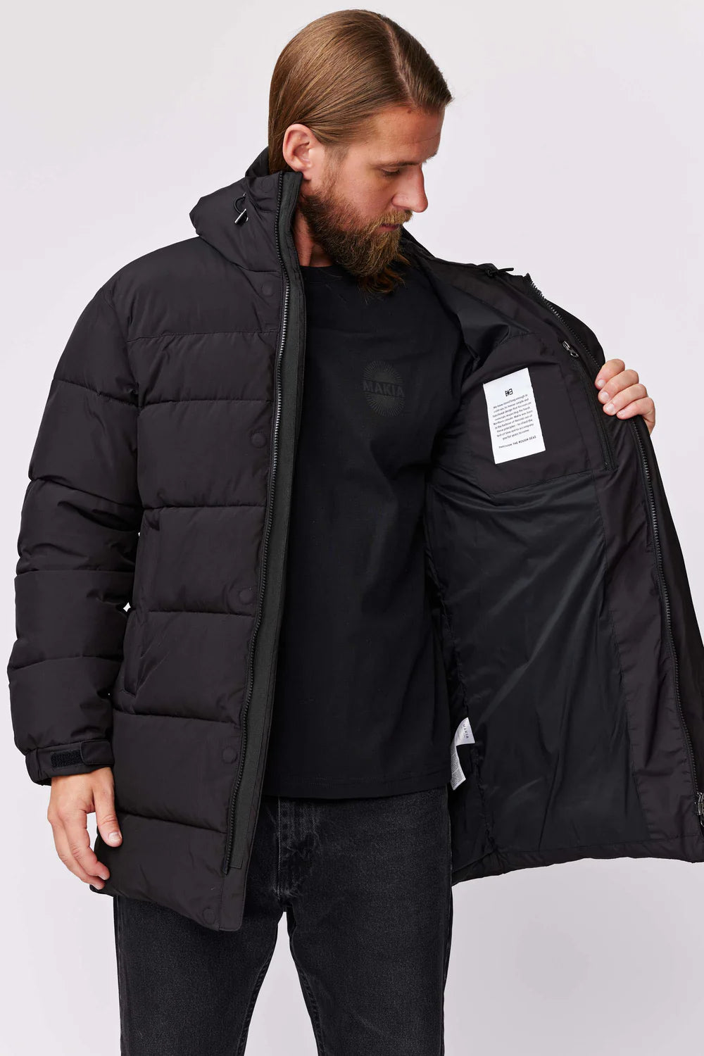 Makia Miesten Talvitakki, MILES JACKET Musta