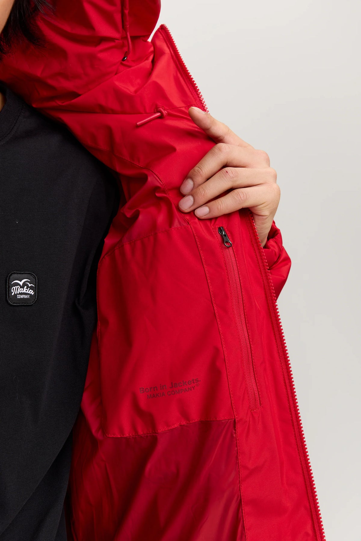 Makia miesten toppatakki Aamos Jacket, punainen