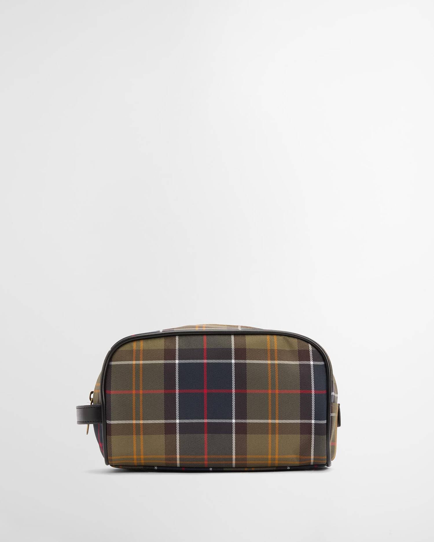 Barbour toilettilaukku Tartan Washbag, vihreä ruutu
