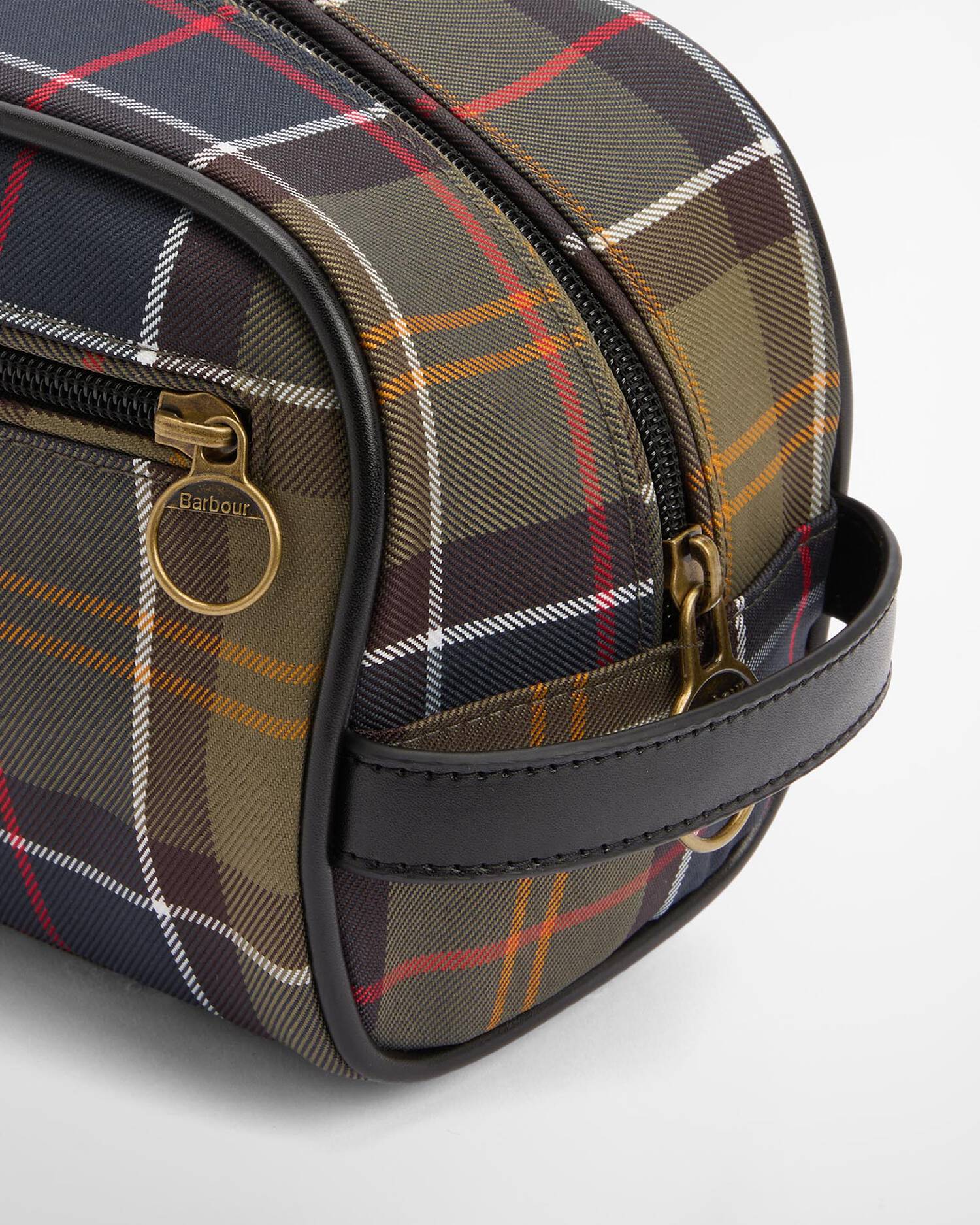 Barbour toilettilaukku Tartan Washbag, vihreä ruutu