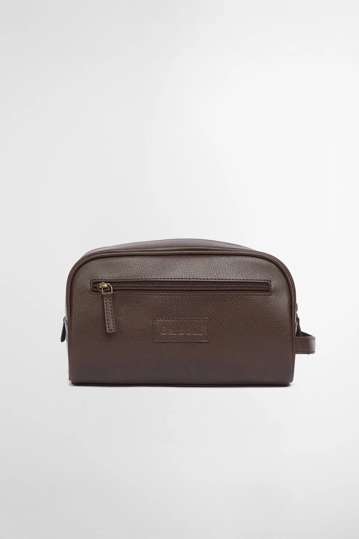 Barbour toilettilaukku Highgate Leather Washbag, tummanruskea