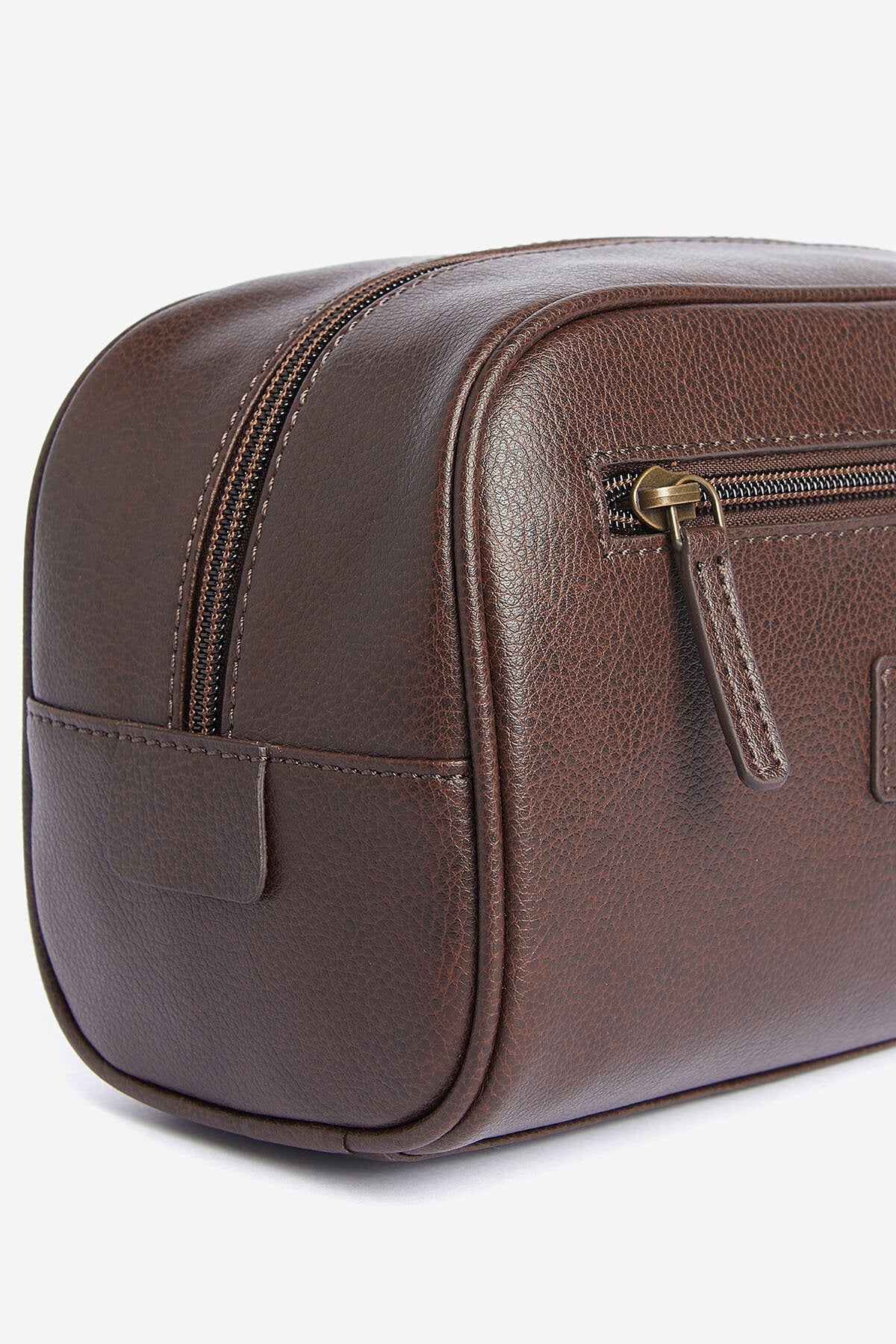 Barbour toilettilaukku Highgate Leather Washbag, tummanruskea