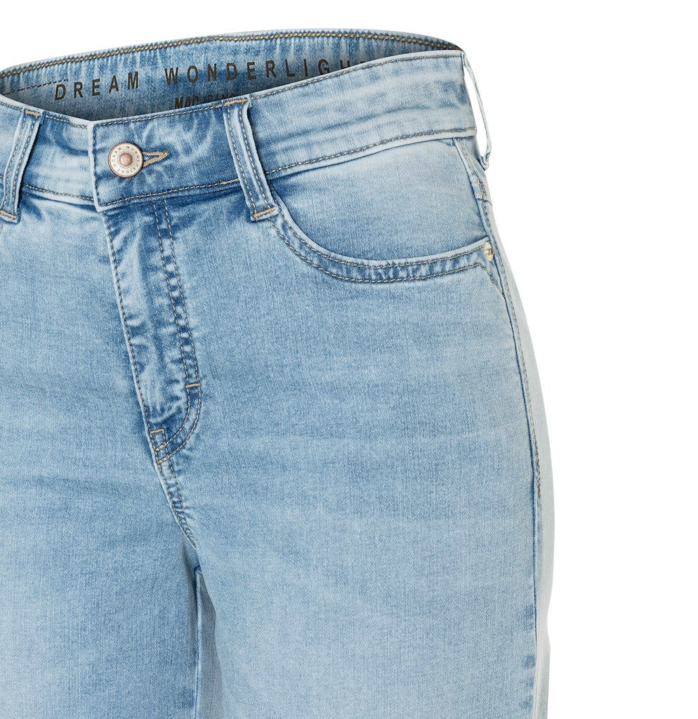 Mac naisten nilkkapituiset farkut Dream Wide Cropped, vaaleansininen