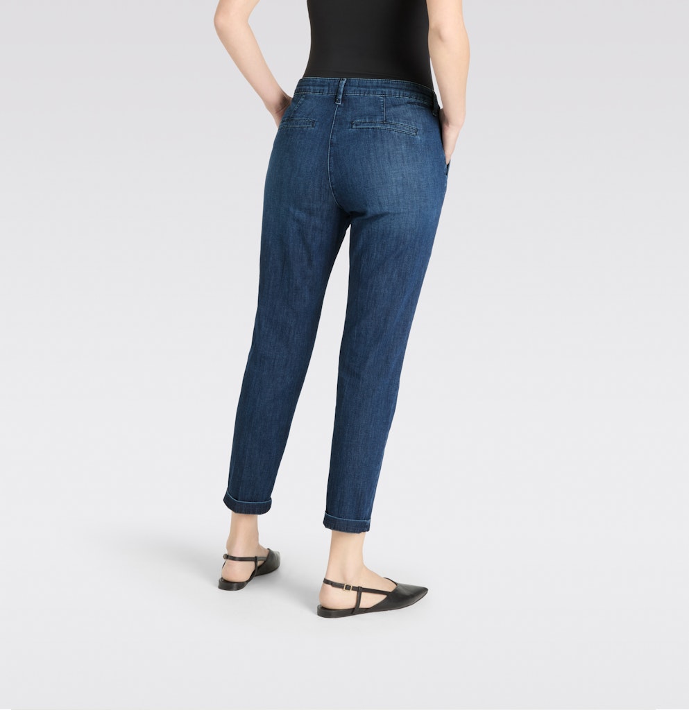 Mac naisten farkut Chino Turn Up, sininen indigo