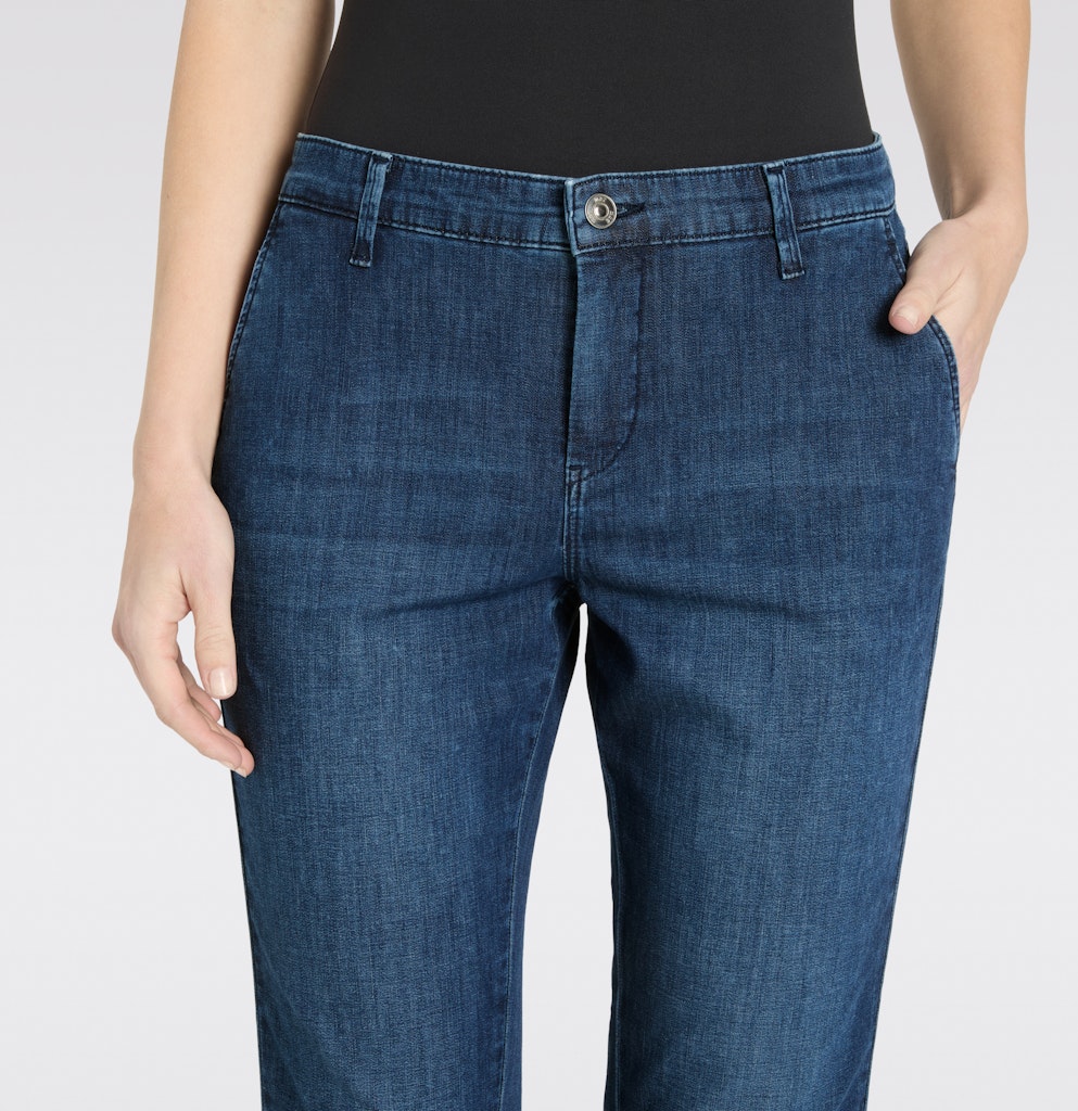 Mac naisten farkut Chino Turn Up, sininen indigo