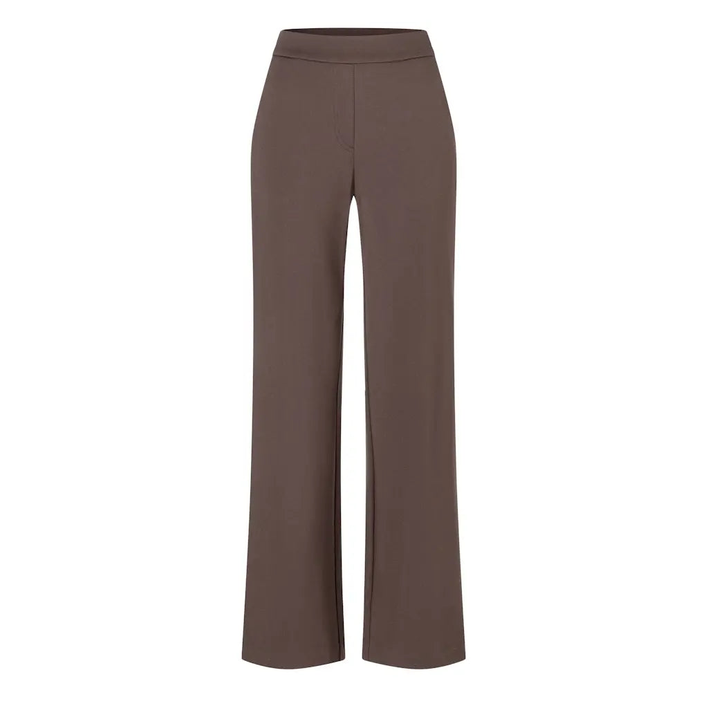 Mac naisten housut Chiara Long Pant, tummanruskea