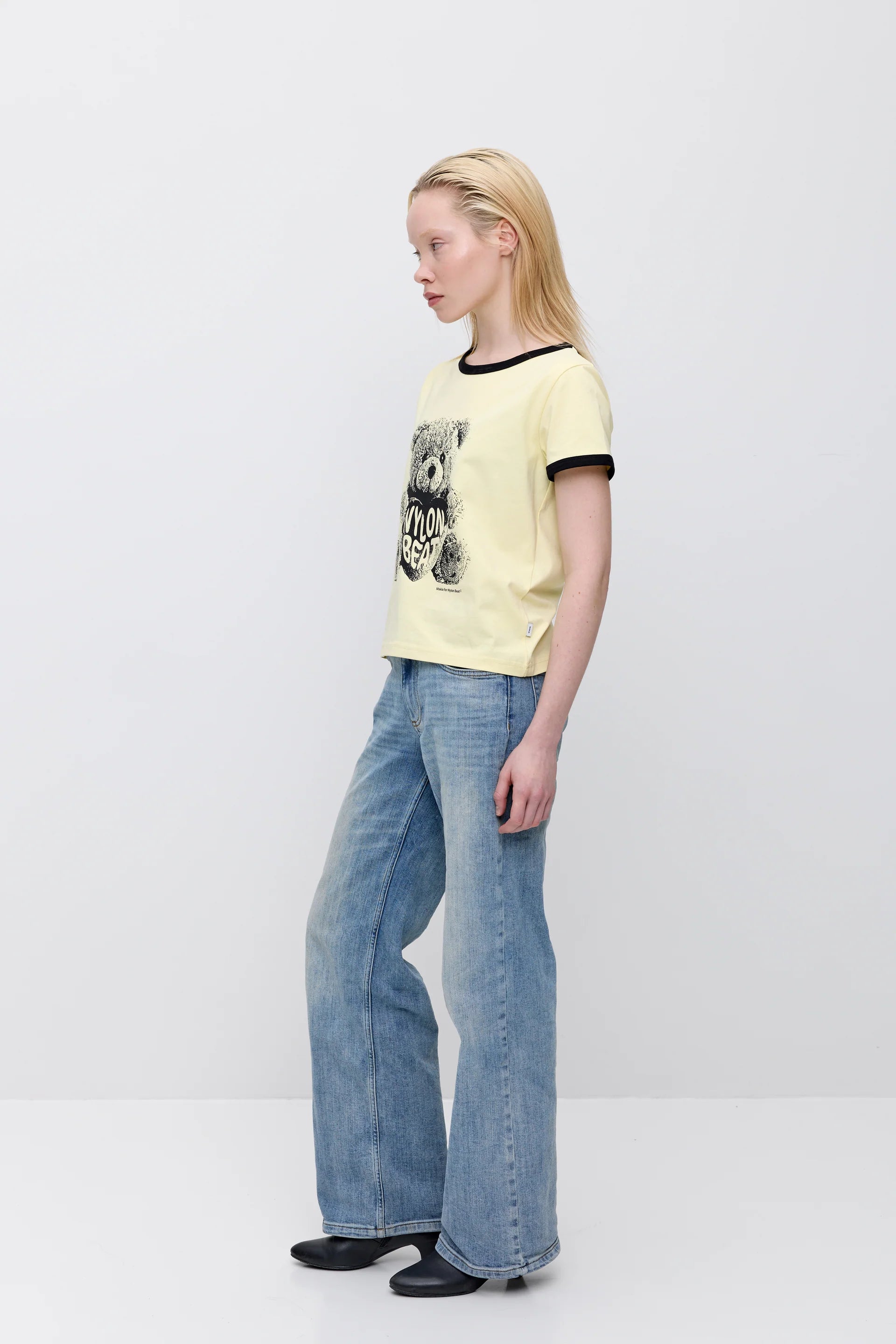 Makia x Nylon Beat T-paita Teddy, keltainen