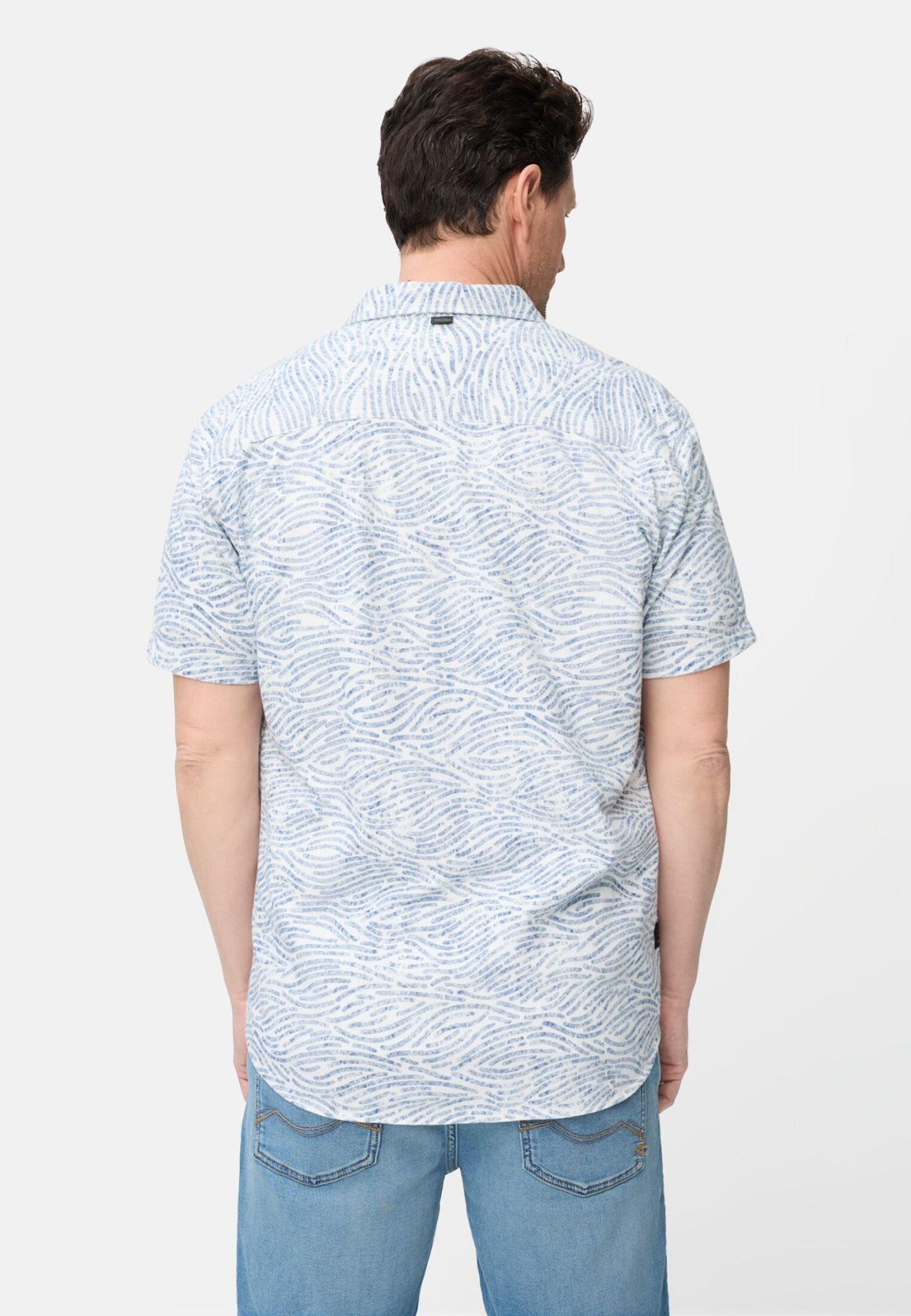 Camel Active miesten lyhythihainen kauluspaita Jersey Performance SS Shirt, Sininen kuosi