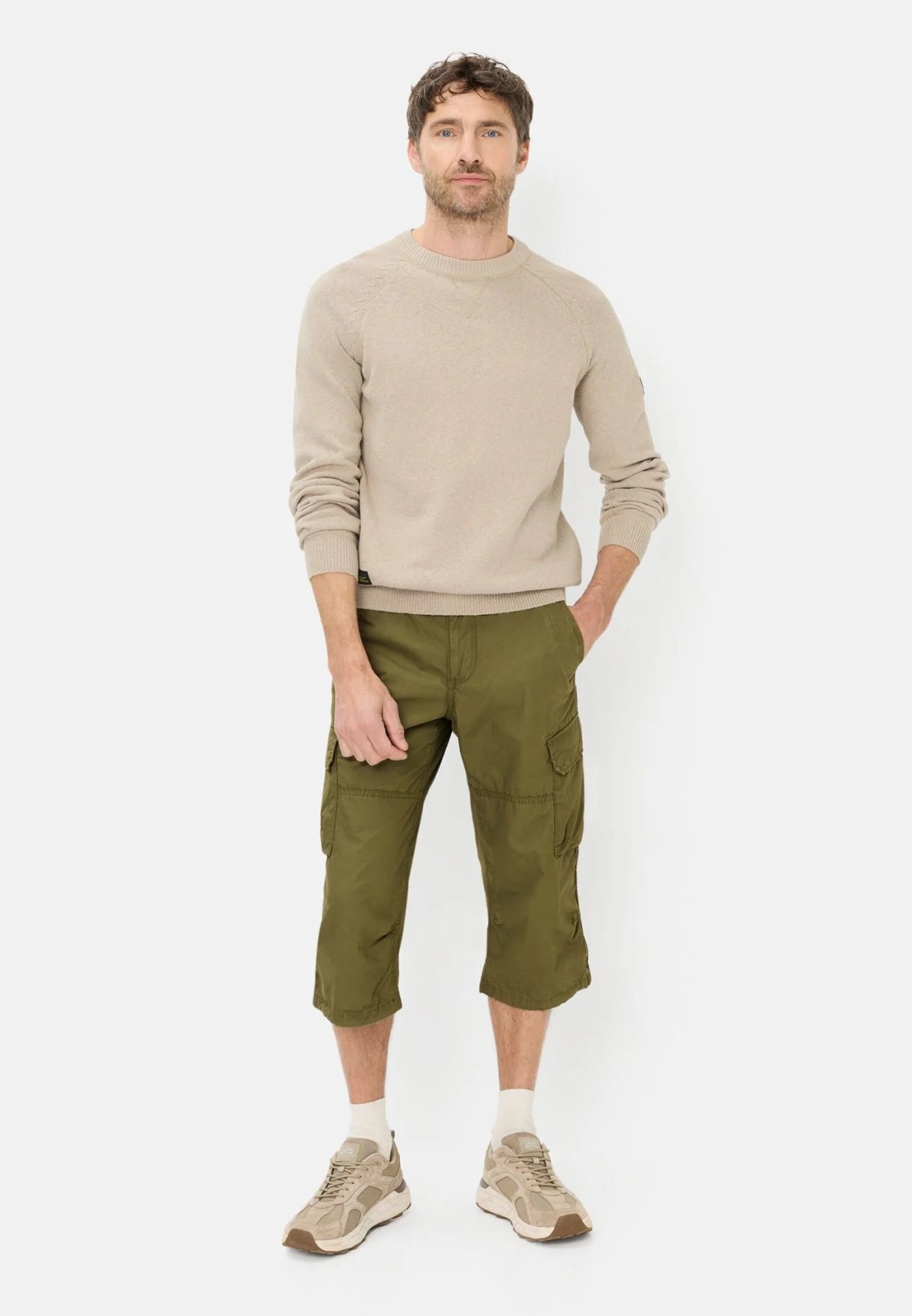 Camel Active miesten shortsit Capri Shorts LOS, khaki