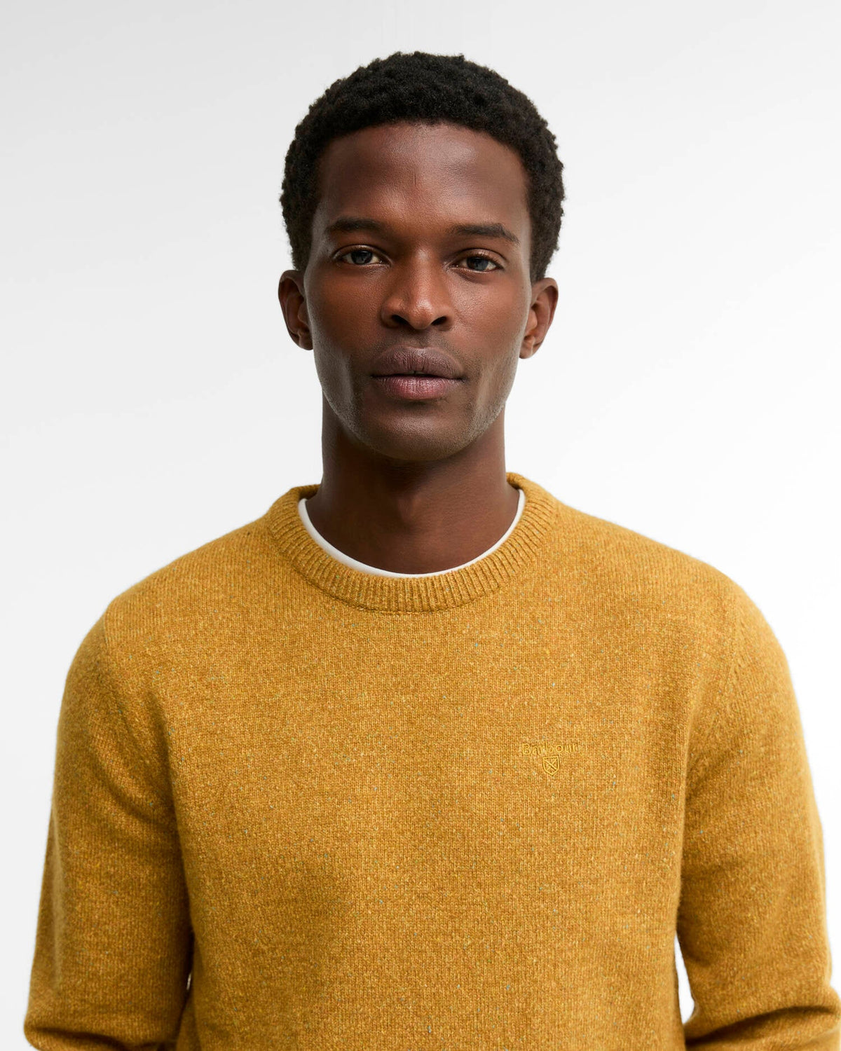 Barbour miesten neulepusero Essential Tisbury Crewneck, keltainen