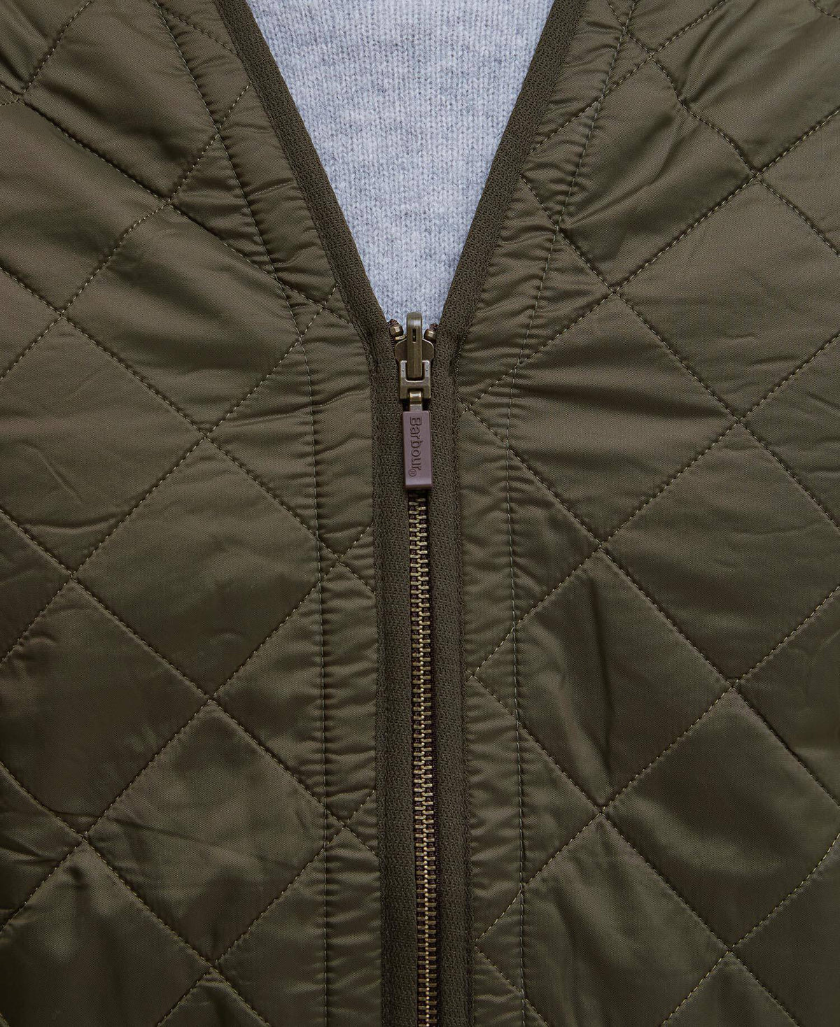 Barbour miesten liivi Polarquilt Zip-In Liner, oliivinvihreä