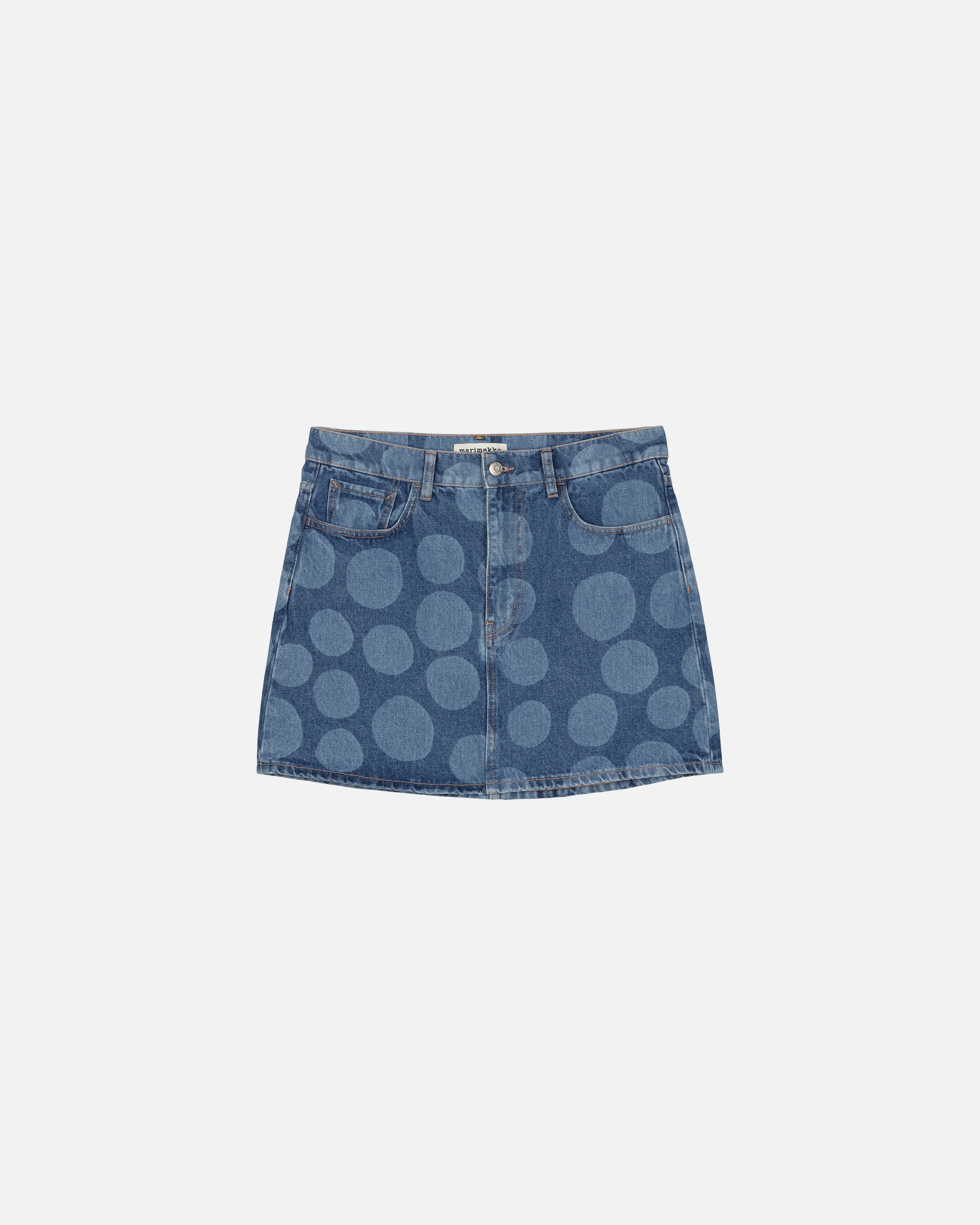 Marimekko naisten farkkuhame Maridenim Ruudut Petrooli, sininen indigo