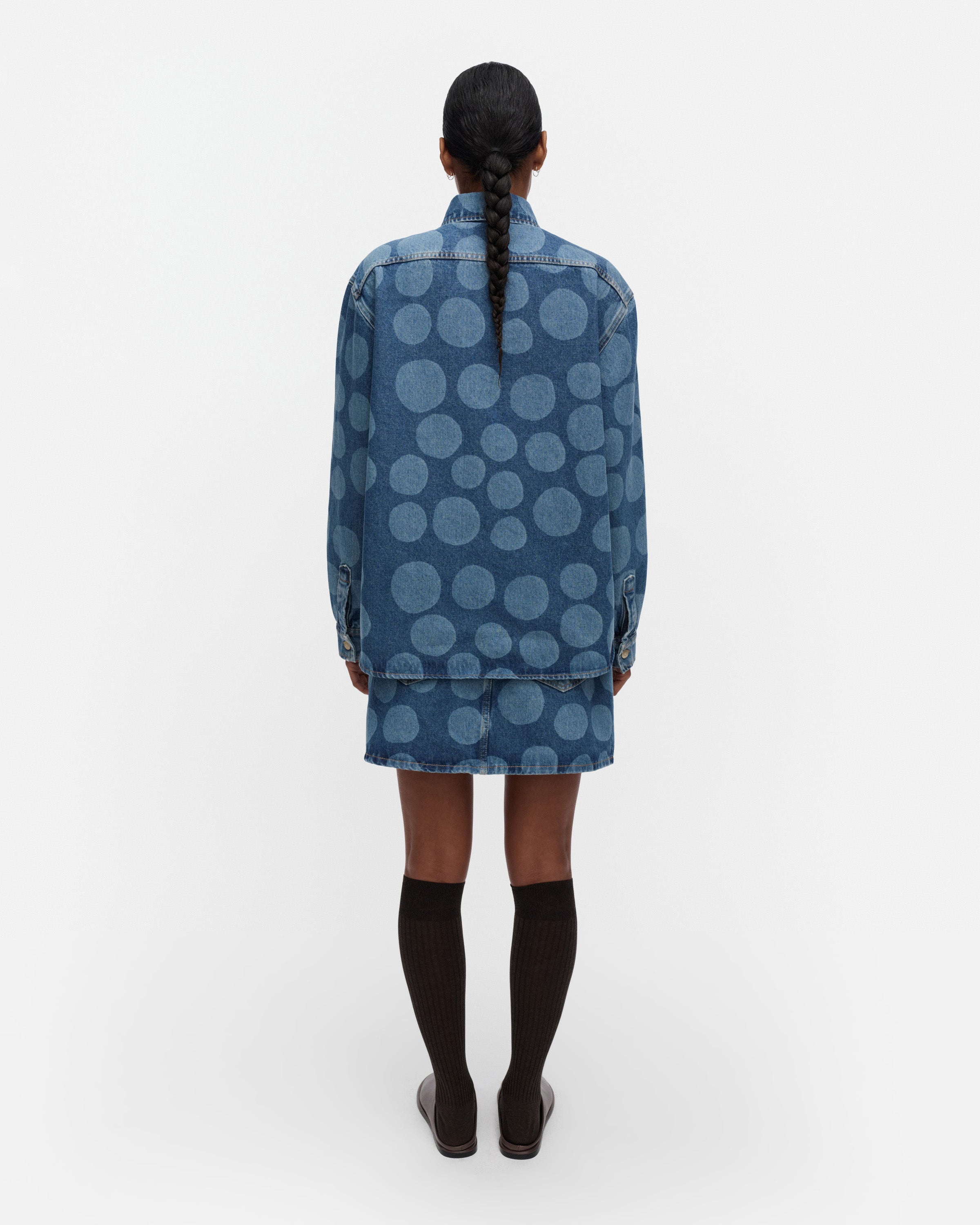 Marimekko naisten farkkupaita Maridenim Vaihe Petrooli, sininen indigo