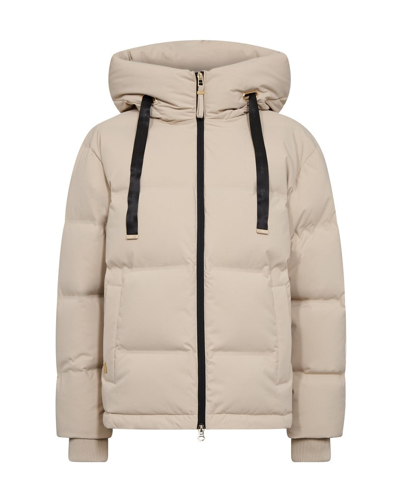 Mos Mosh naisten toppatakki Jilly Hope Down Jacket, vaalea beige