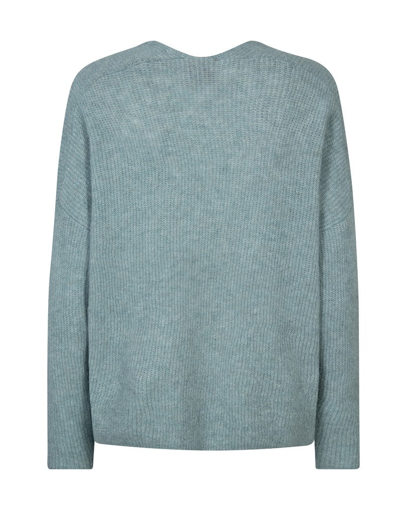Mos Mosh naisten neulepusero MMThora V-Neck Knit, Lead