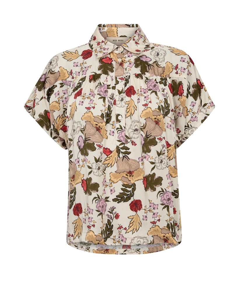 Mos Mosh naisten pusero MMWinie Flowwi, valkopohjainen kuosi