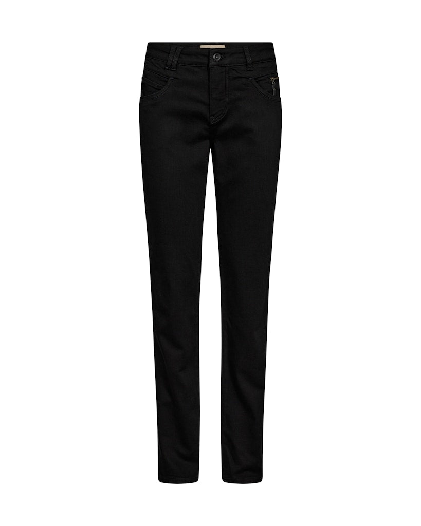 Mos Mosh naisten farkut Carla Naomi Deluxe Jeans, musta