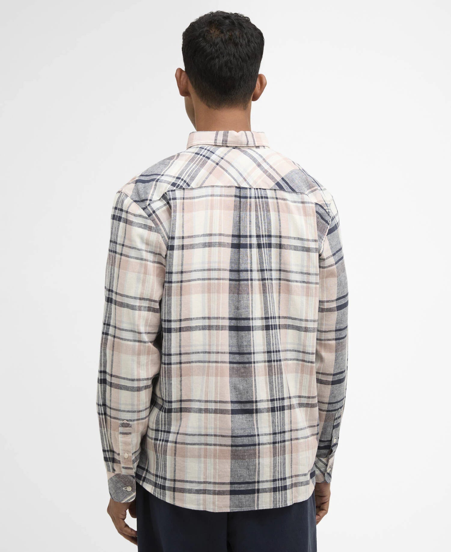 Barbour miesten kauluspaita Holwick, Kuosillinen beige