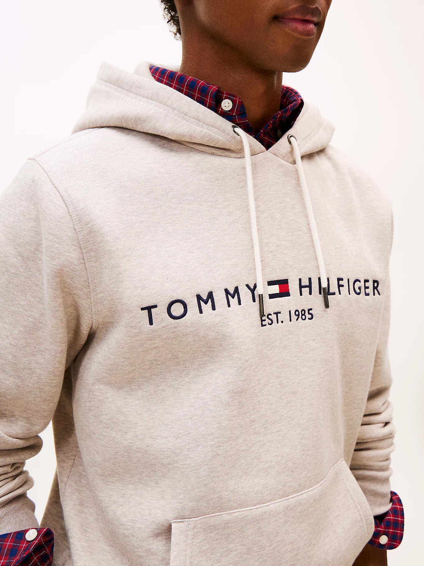 Tommy Hilfiger miesten huppari TOMMY LOGO HOODY, vaalea beige
