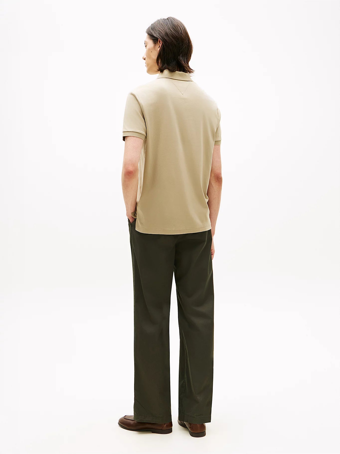 Tommy Hilfiger miesten pikeepaita Liquid Cotto Reg Seasonal Polo, beige