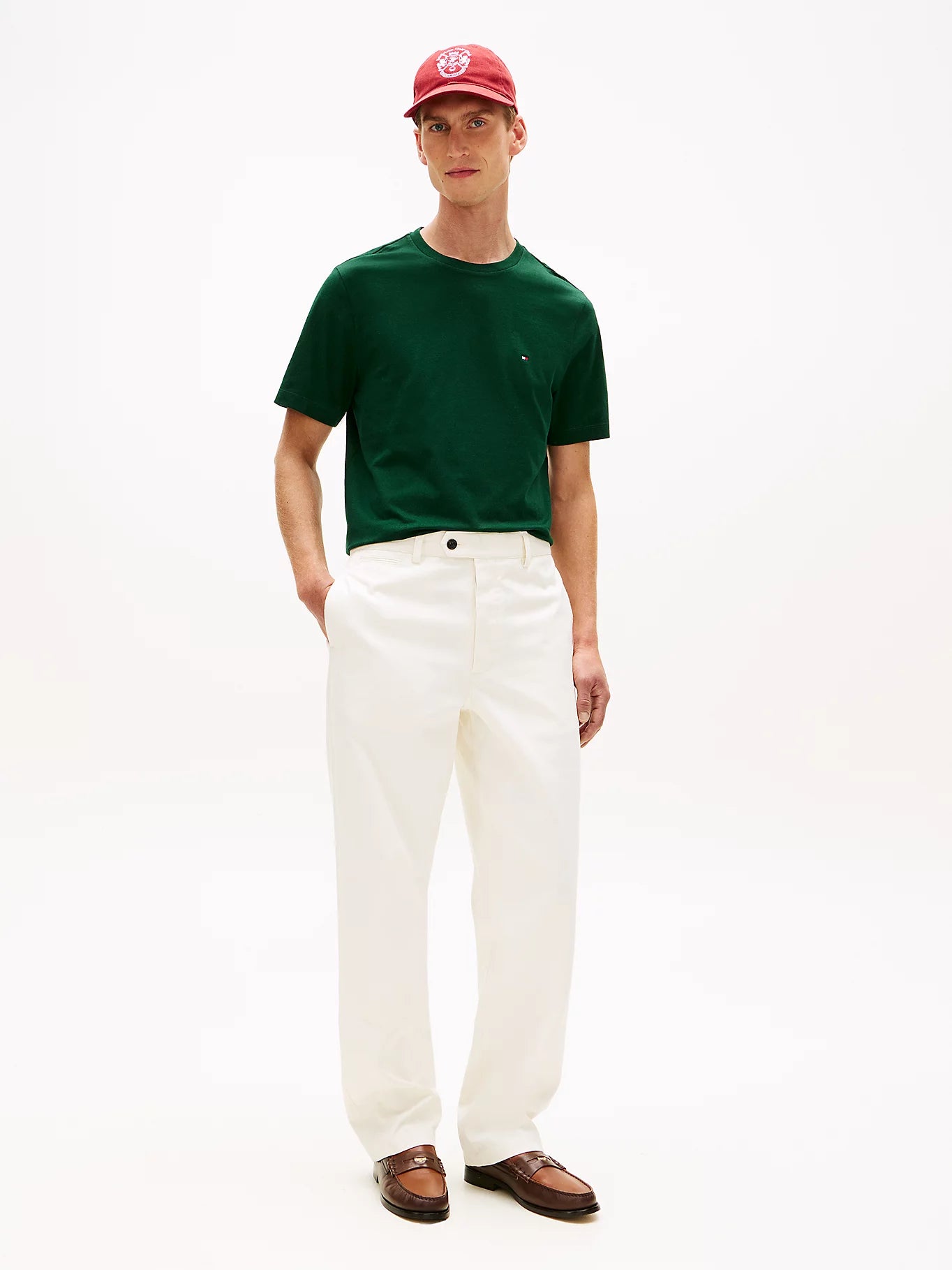 Tommy Hilfiger miesten t-paita Seasonal Fit Tee, vihreä