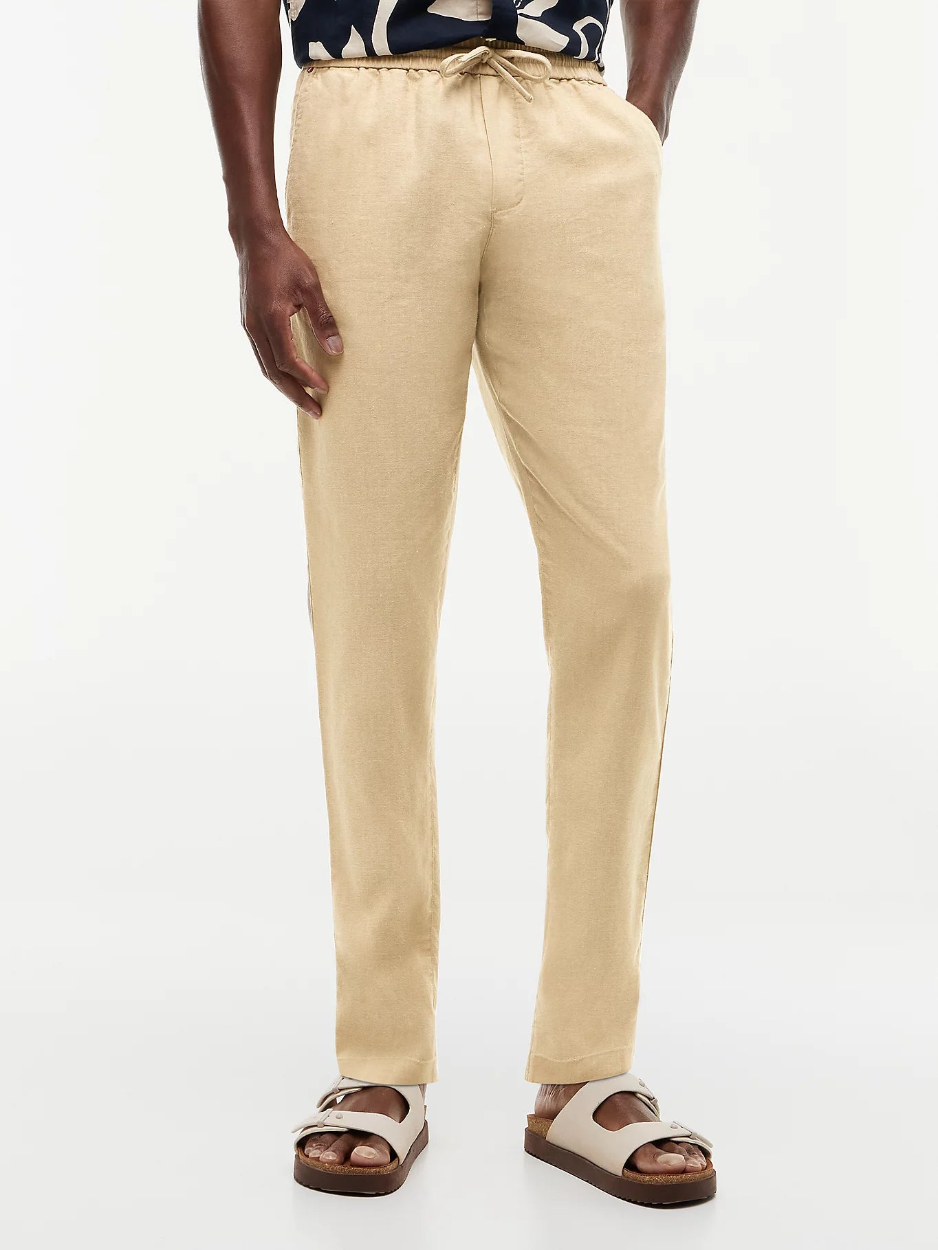 Tommy Hilfiger miesten suorat housut Harlem, beige