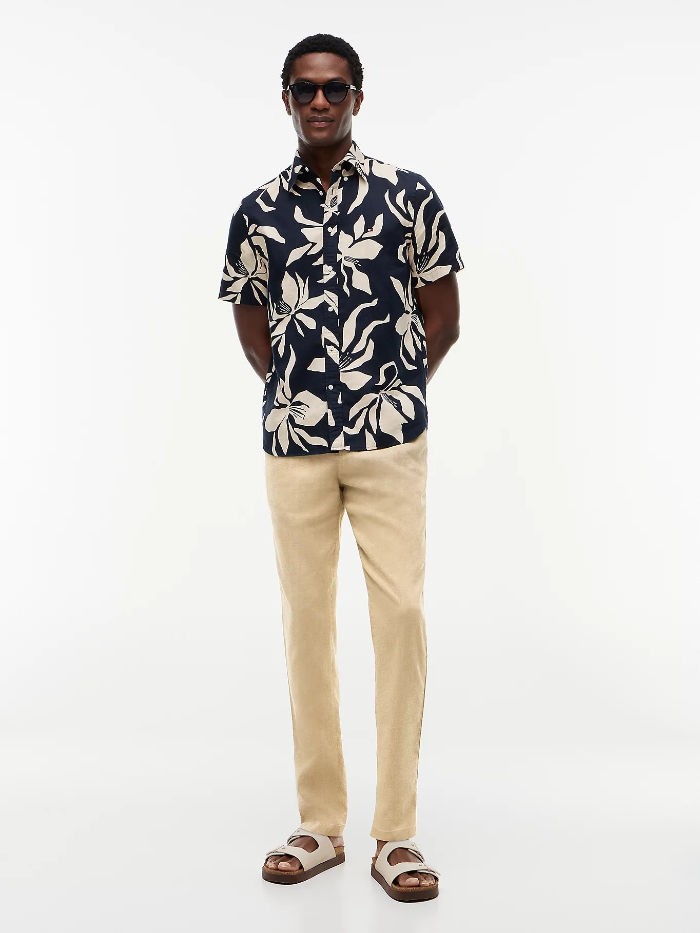 Tommy Hilfiger miesten suorat housut Harlem, beige