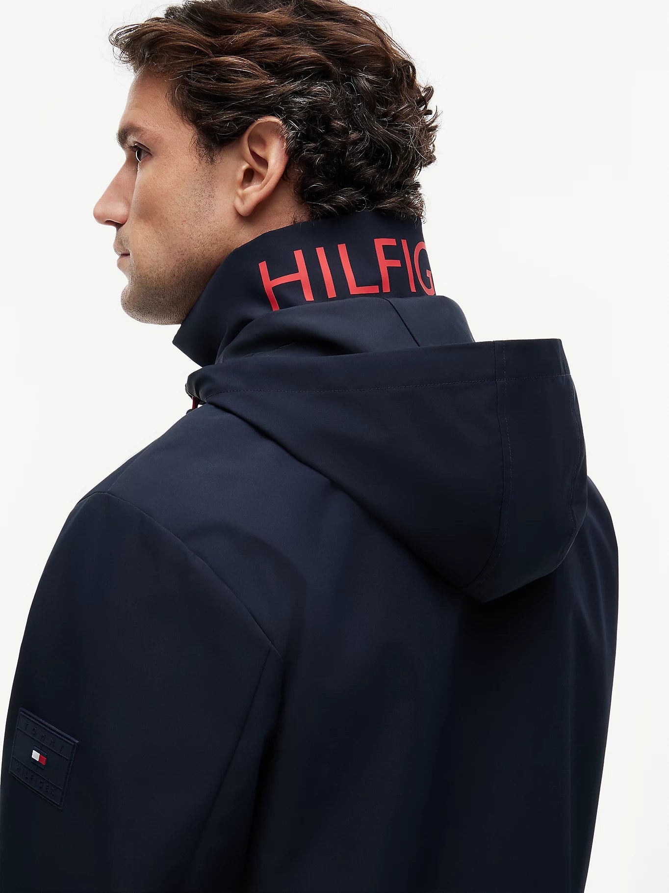 Tommy Hilfiger miesten takki Collar Logo, tummansininen