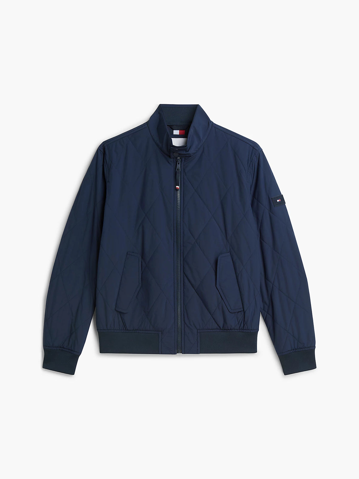 Tommy Hilfiger miesten takki Water Repellent Packable Quilted Harrington Jacket, tummansininen