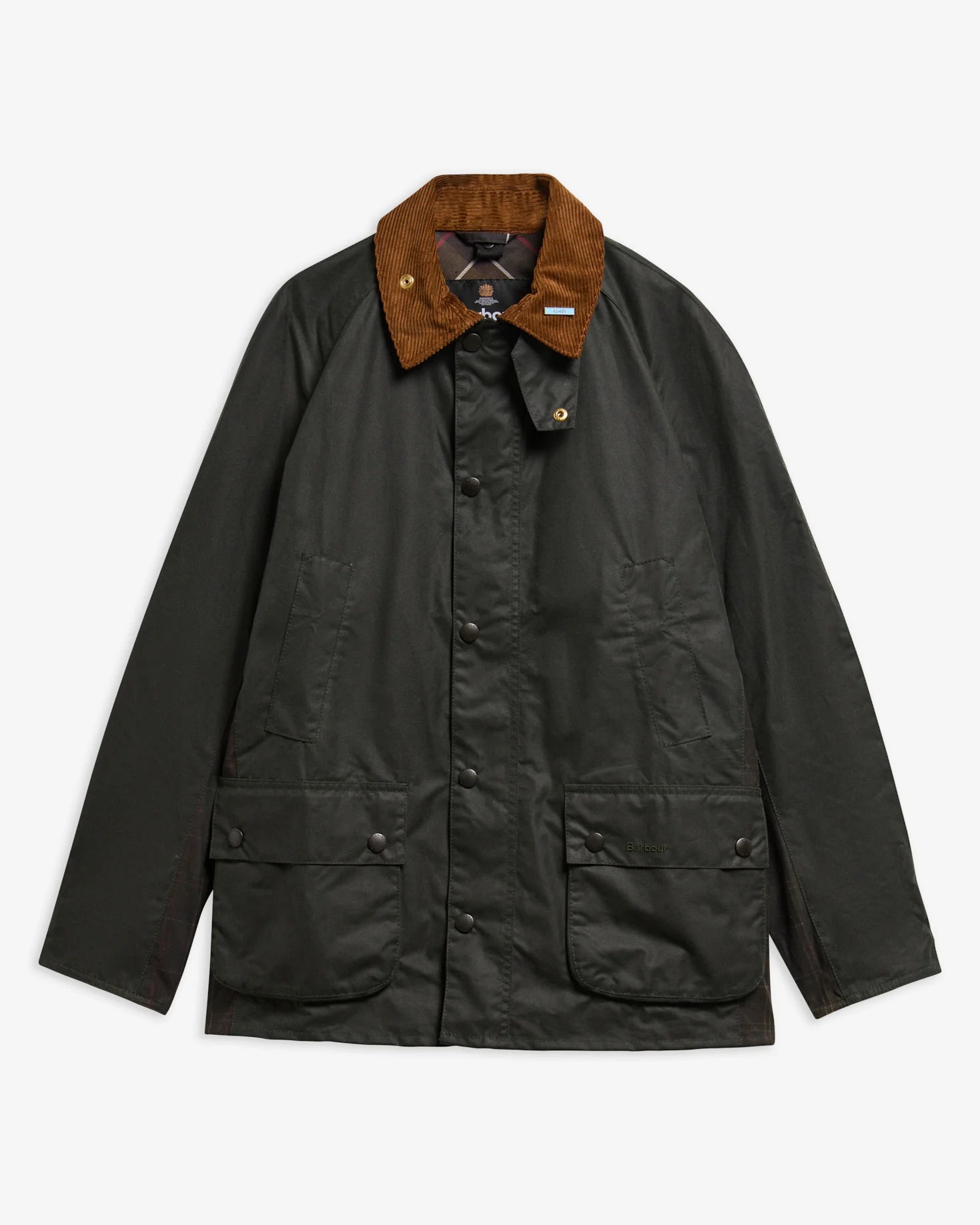 Barbour miesten takki Ashby Waxed Jacket, tummanvihreä