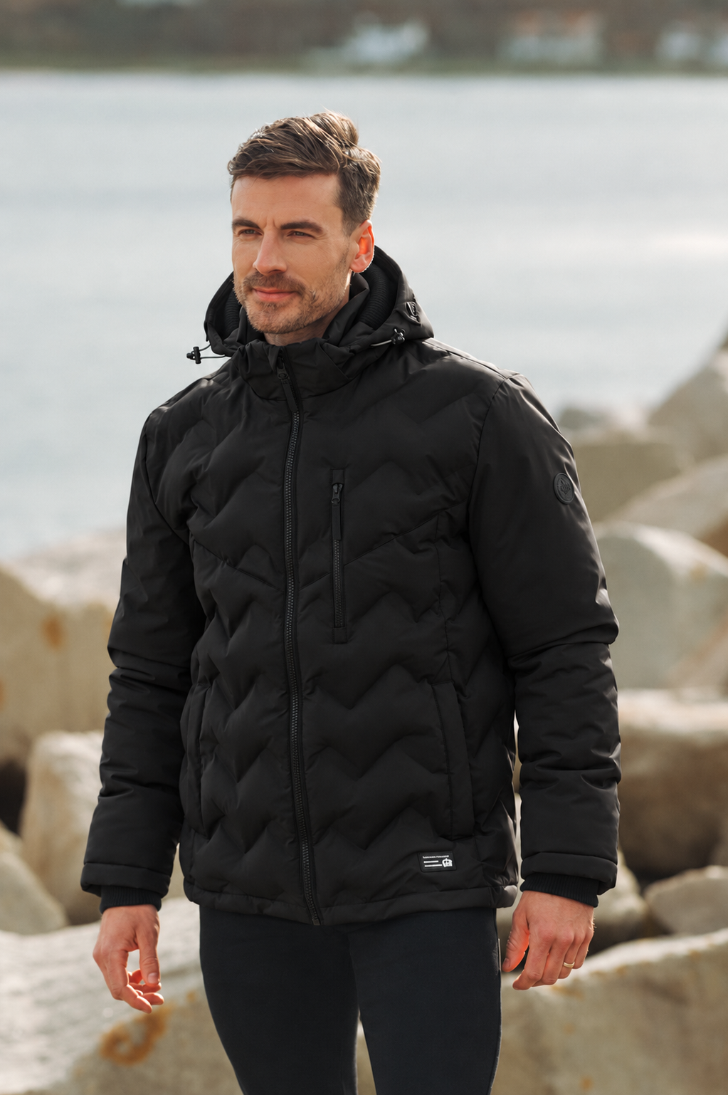 Thomas Regency miesten toppatakki Reg. Fit Jacket, musta