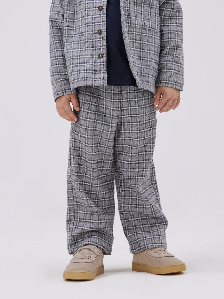 Name It housut K NMNSTRANE PANT, harmaa ruutu