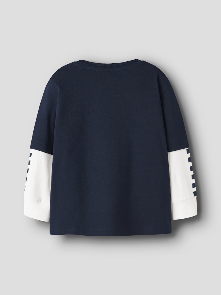 Name It lasten pitkähinaine paita NMMRICHAEL LS NREG TOP BOX, tummansininen
