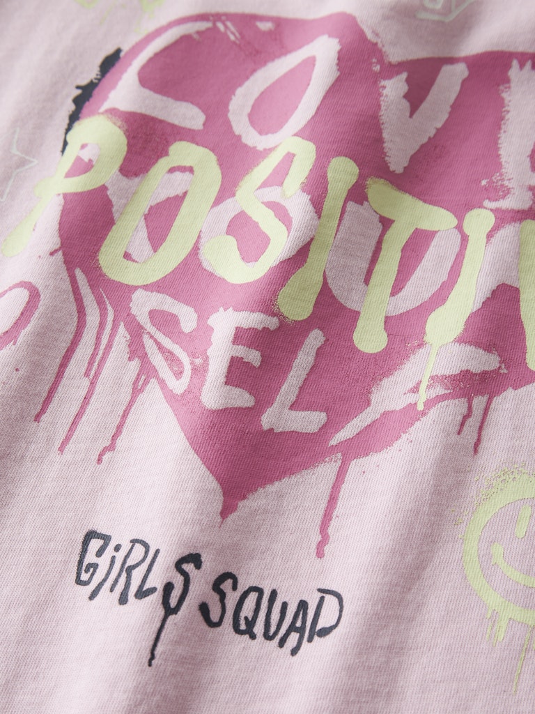 Name It lasten t-paita NKFFEIVAZ SS RLX Top Box, vaaleanpunainen